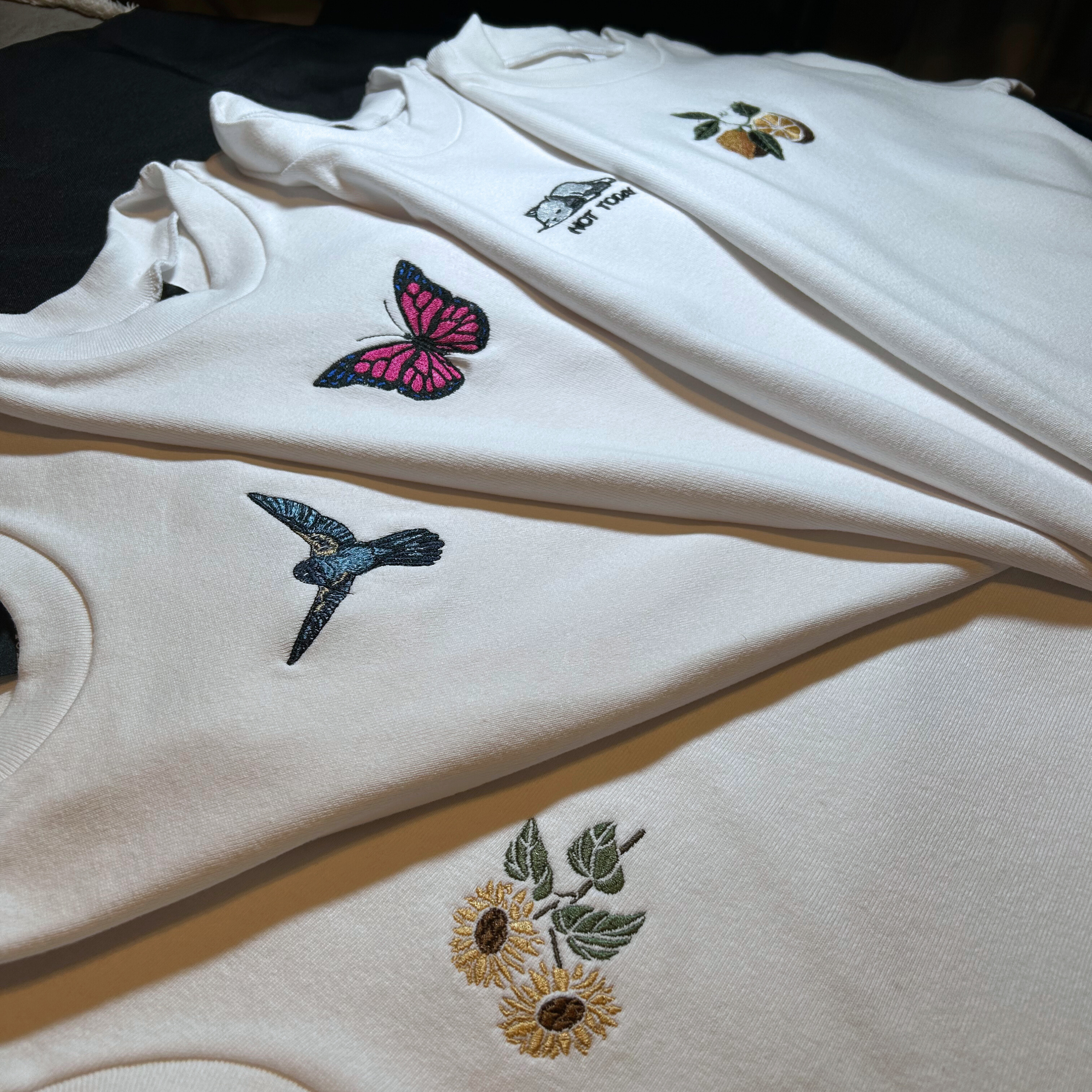 Hand Embroidered Baby Tees
