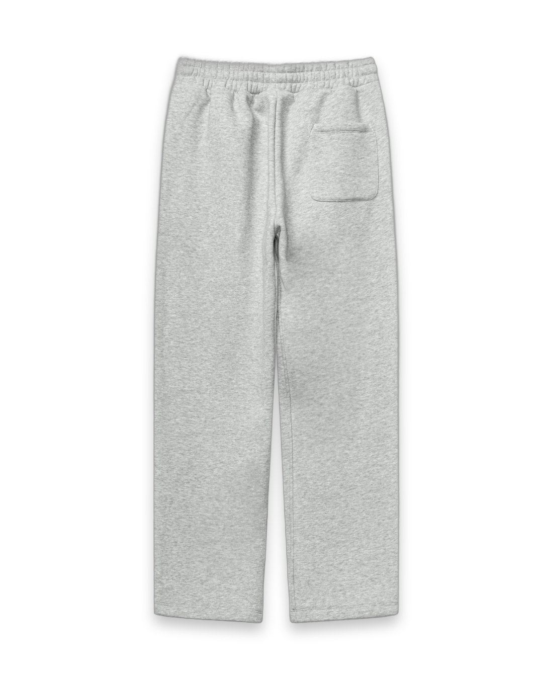 Premium Heavyweight Sweatpants Oatmeal Gray back on white background