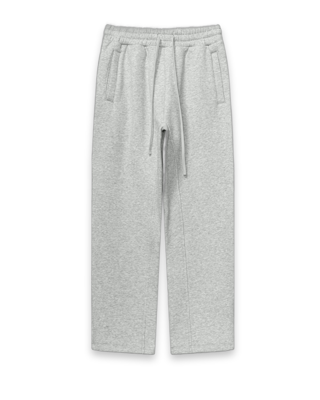 Premium Heavyweight Sweatpants Oatmeal Gray front on white background