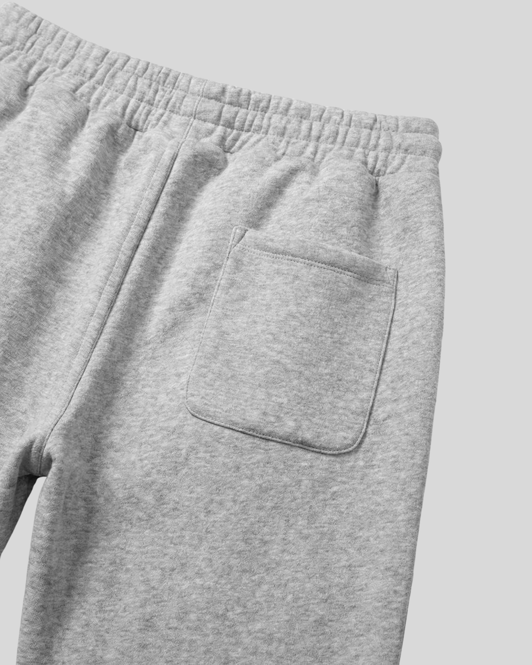 Oatmeal gray heavyweight cotton sweatpants — unisex relaxed fit