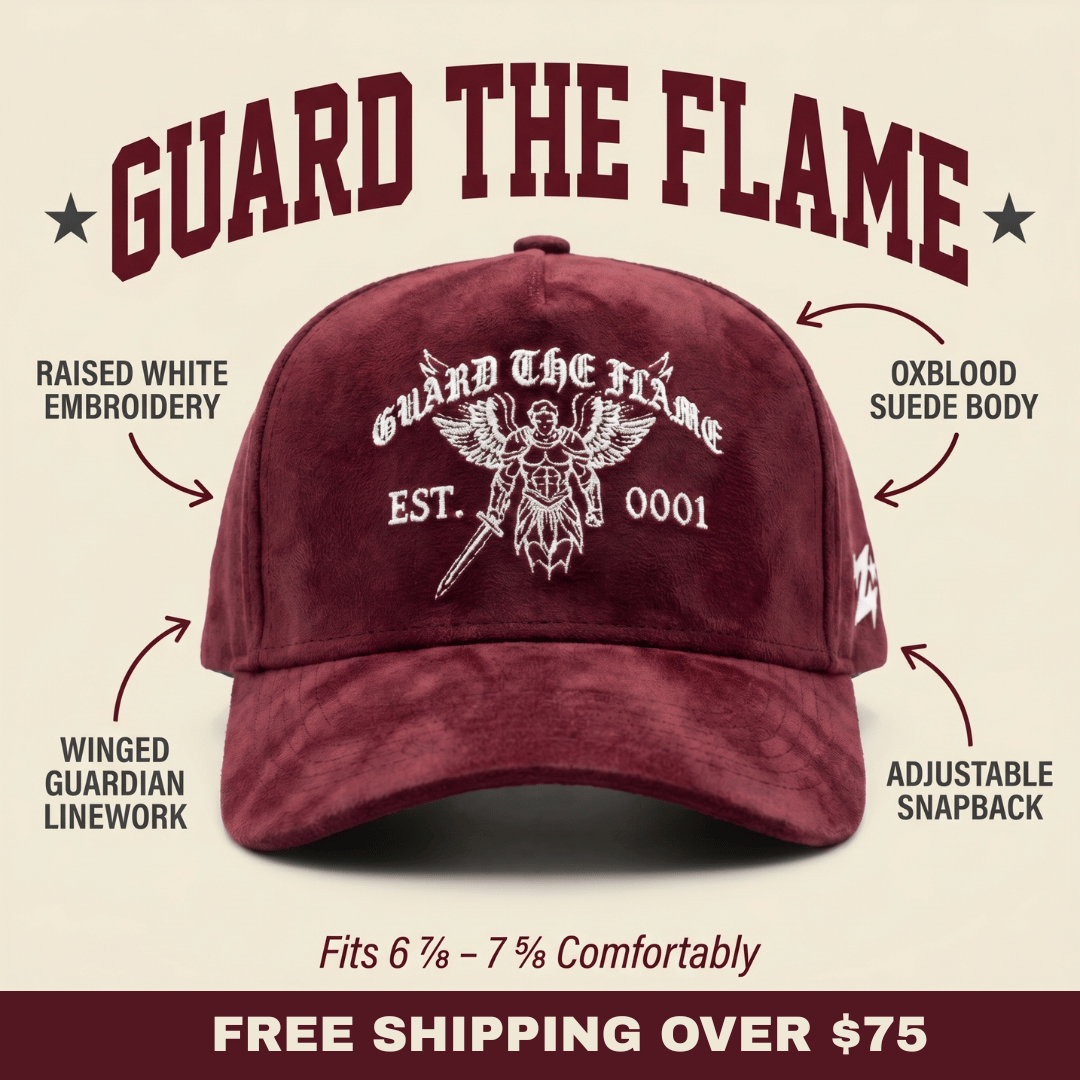 Guard the Flame Hat – Oxblood Suede