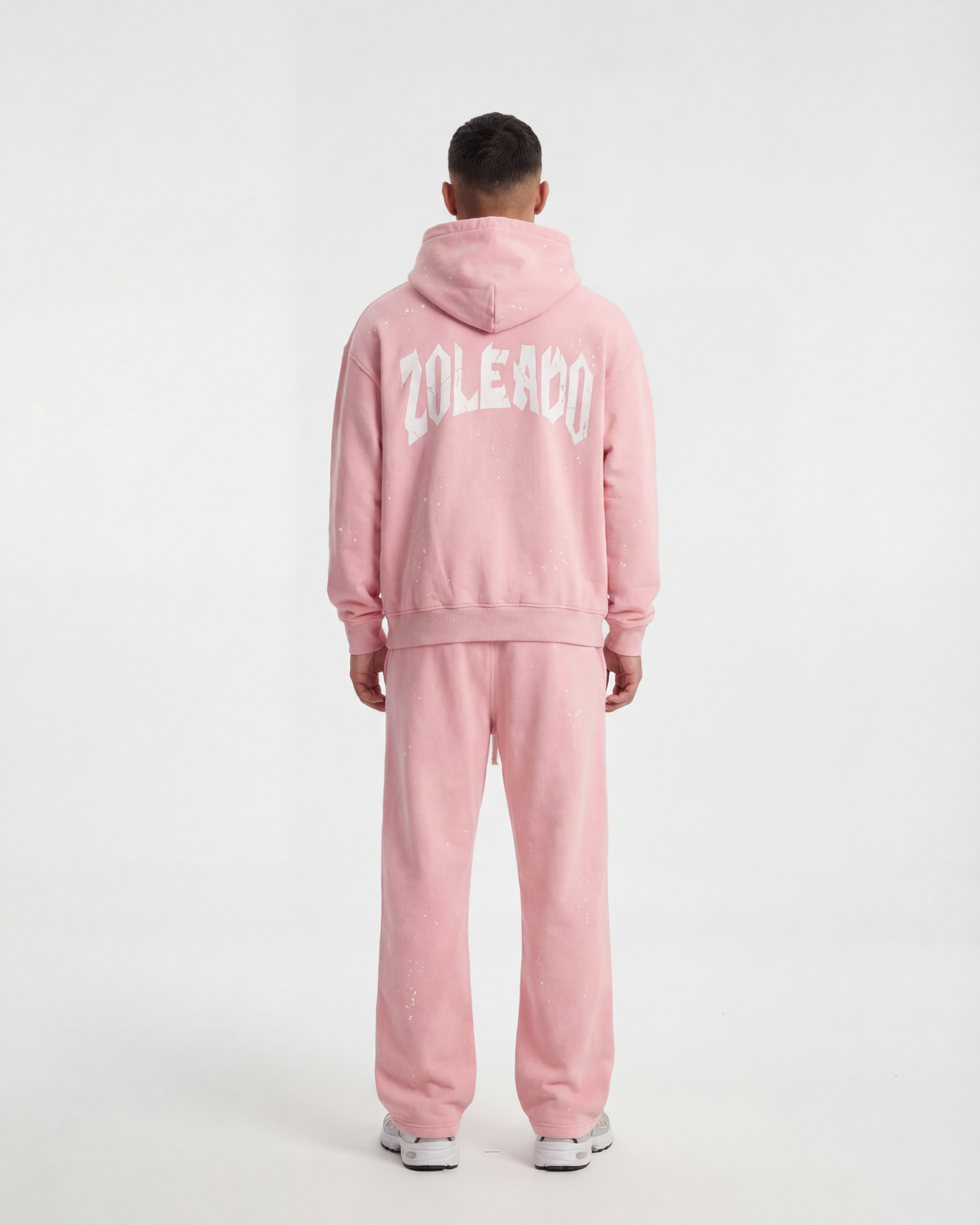 Zoleado camellia embroidered hoodie, relaxed fit