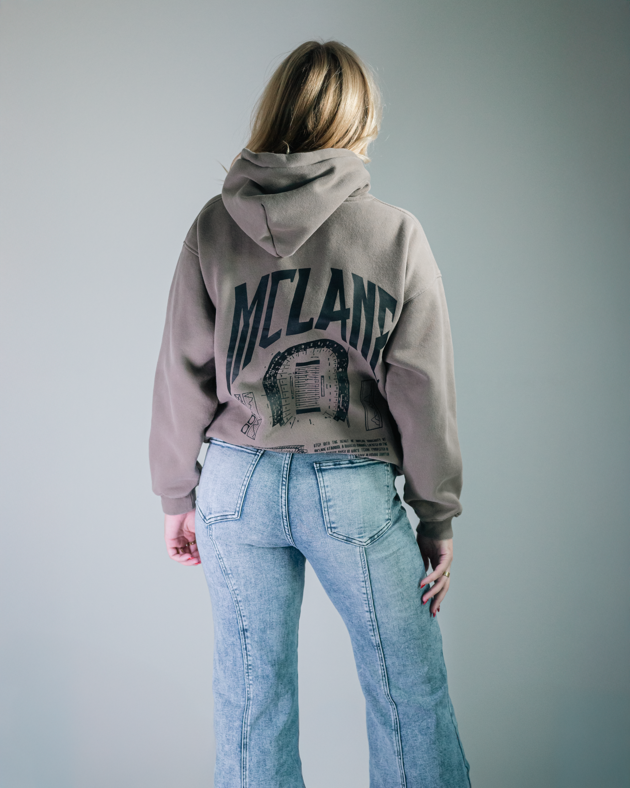 Baylor McLane Stadium Heavyweight Hoodie - Olive Green