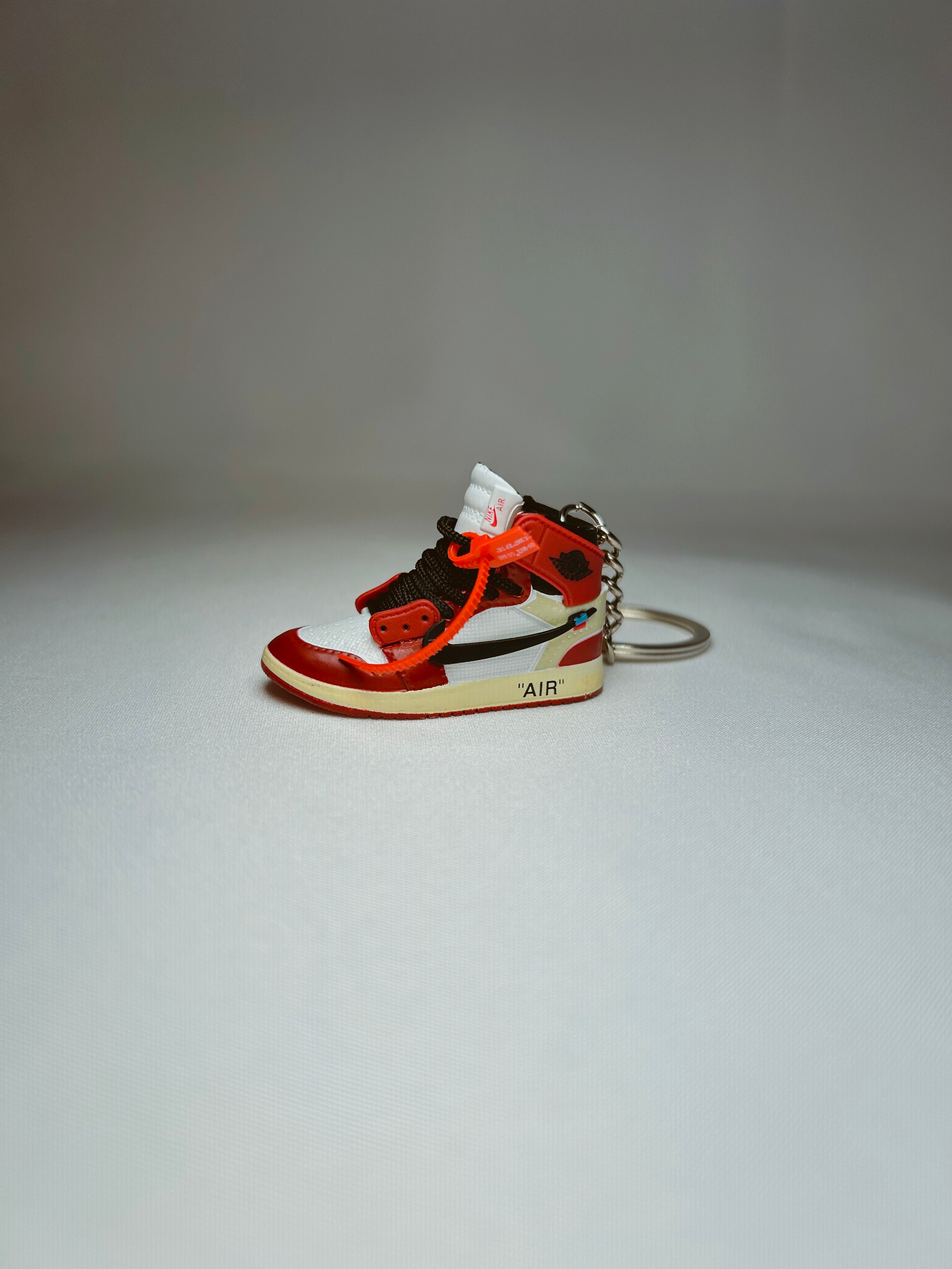 Jordan 1 Off White Chicago Keyring Shoe 3D Rubber
