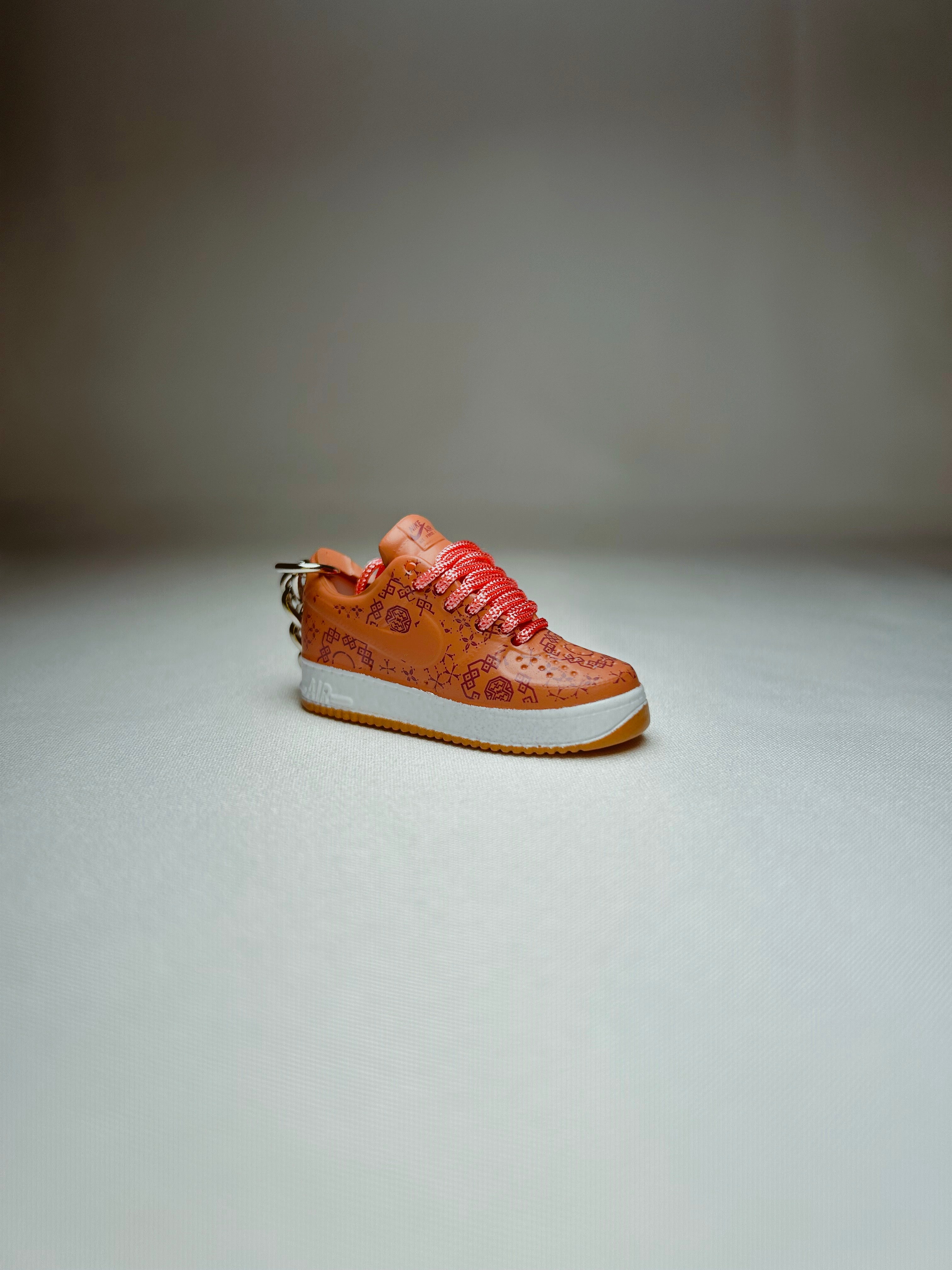 Clot X Air Force 1 Rose Gold Mini Shoe Keychain 3D Rubber