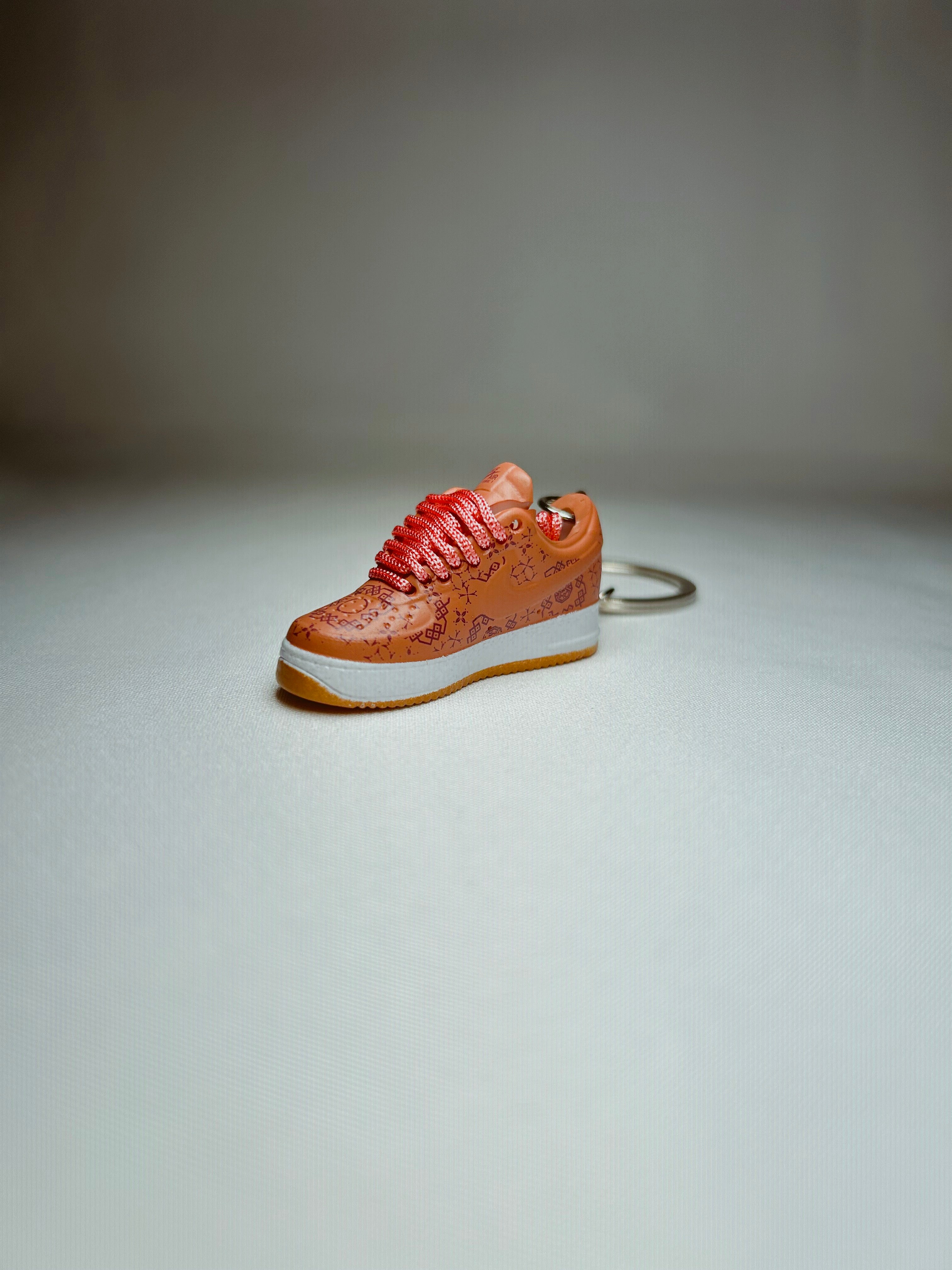 Clot X Air Force 1 Rose Gold Mini Shoe Keychain 3D Rubber