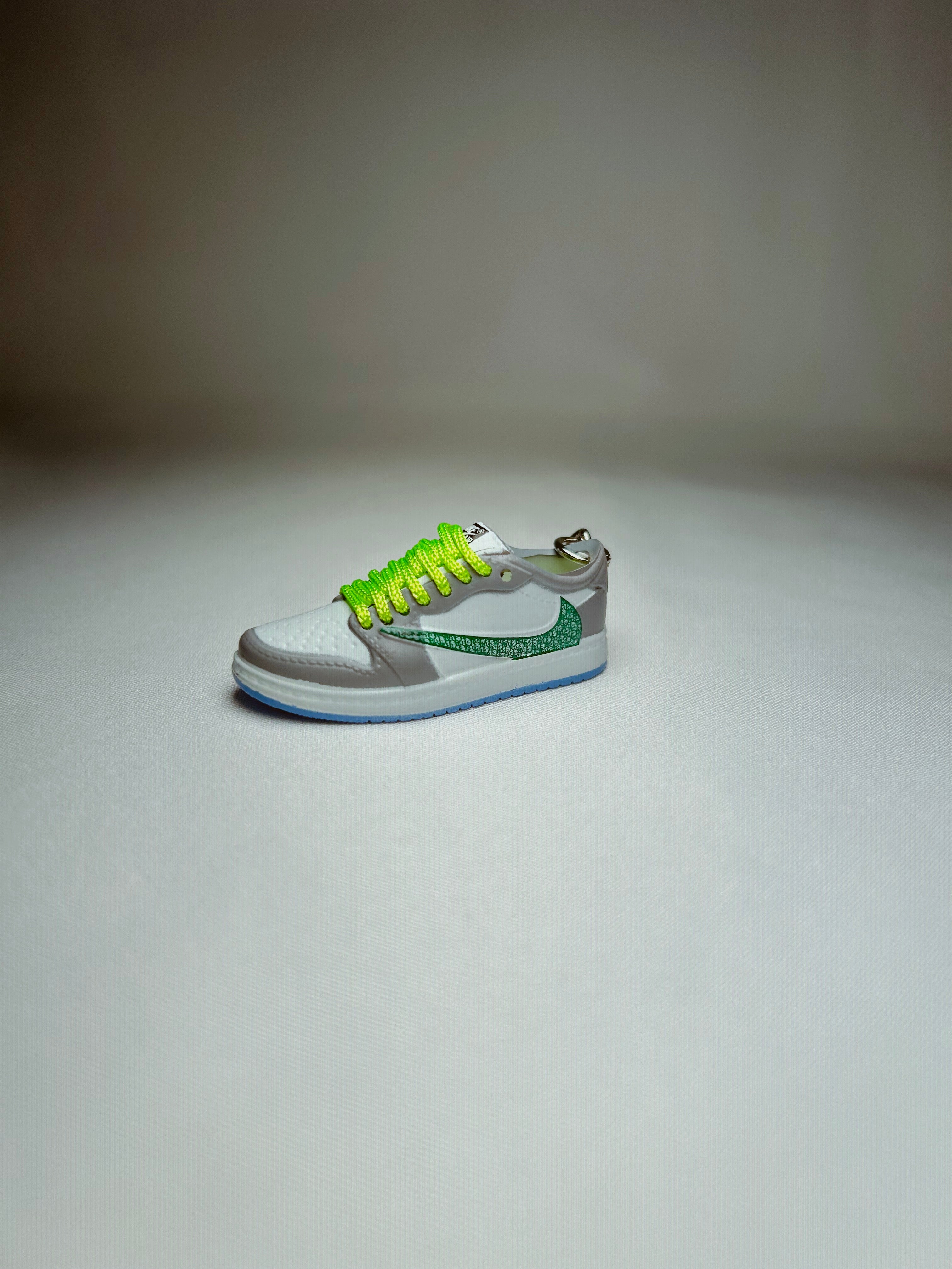 Jordan 1 Low Dior Gray Mini Shoe Keychain 3D Rubber