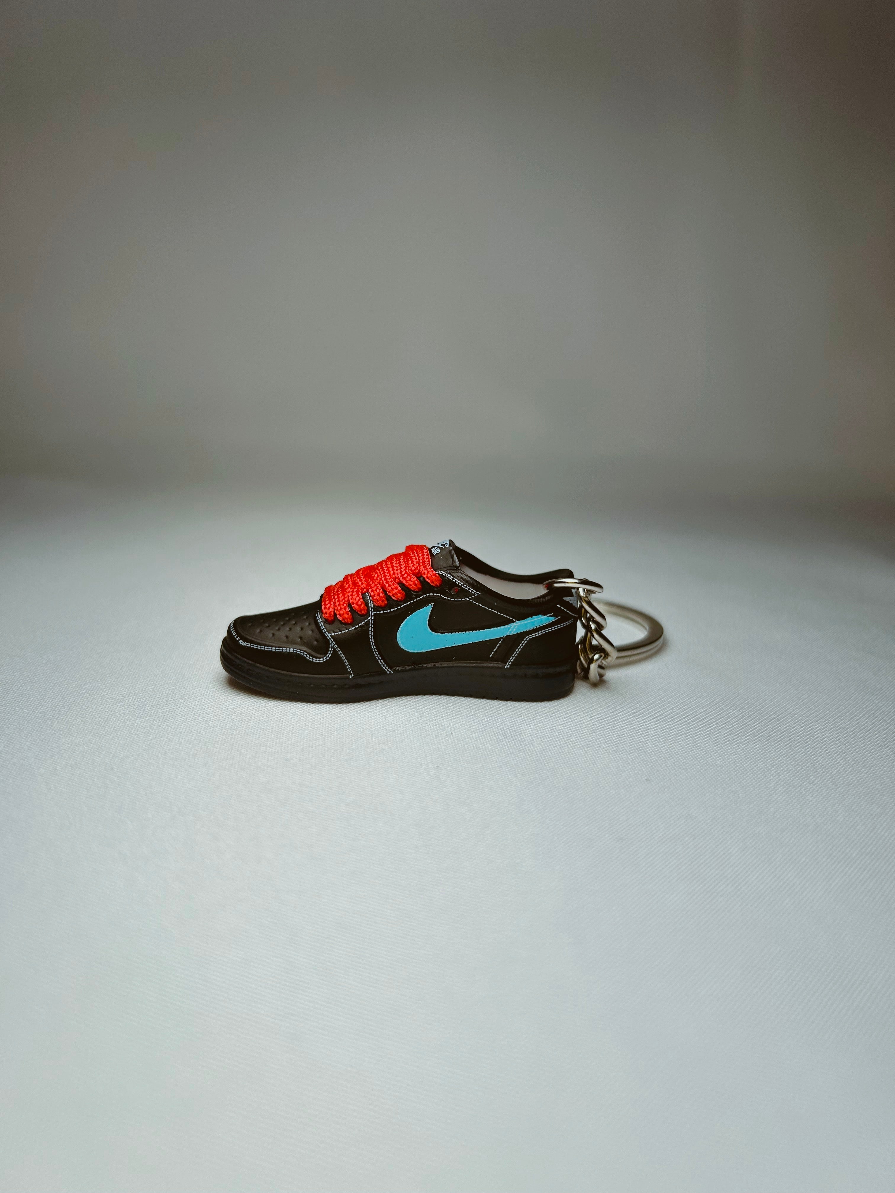 Travis Scott x Air Jordan 1 Low Tiffany (Red Lace) Mini Shoe Keychain