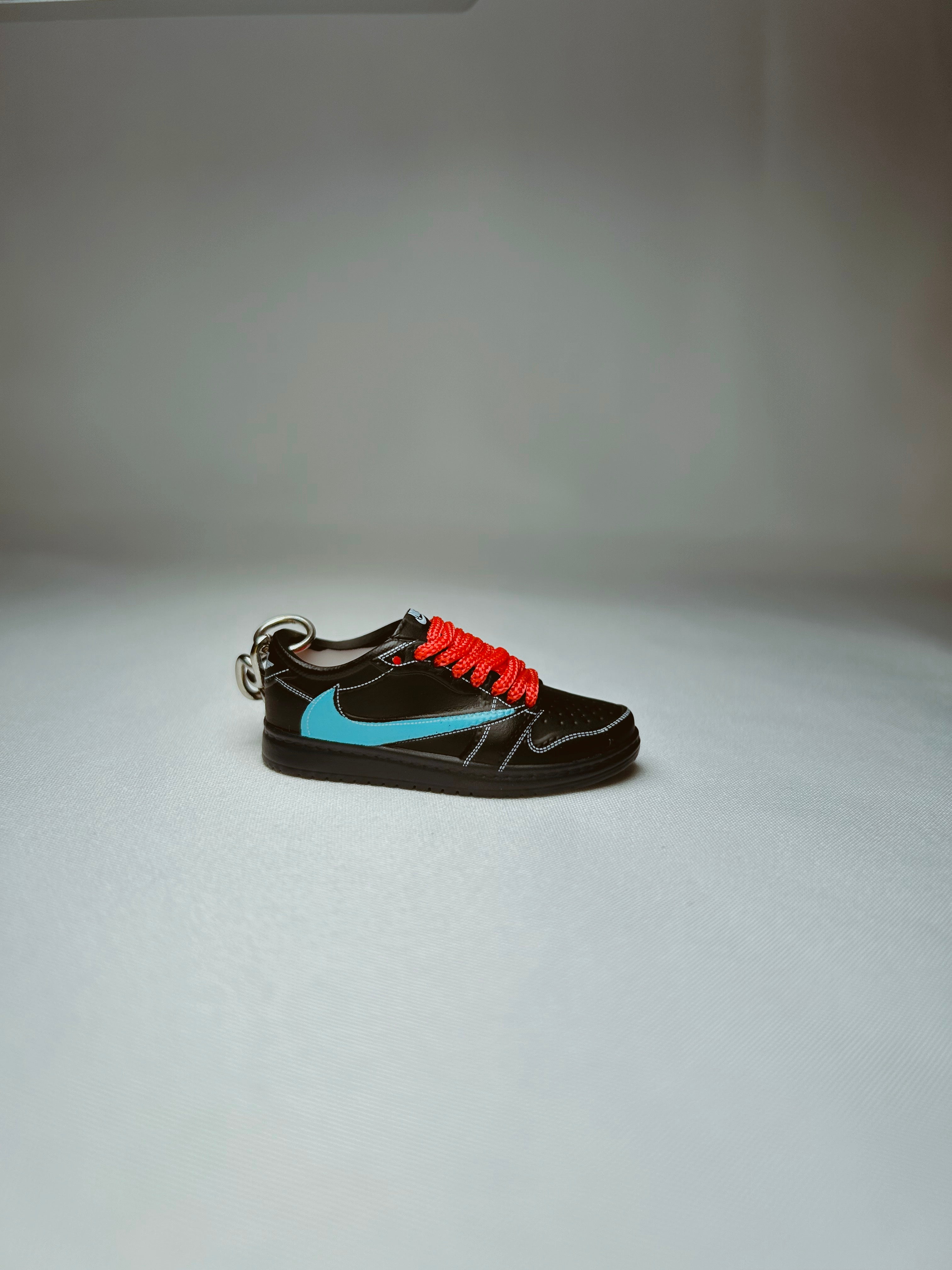 Travis Scott x Air Jordan 1 Low Tiffany (Red Lace) Mini Shoe Keychain