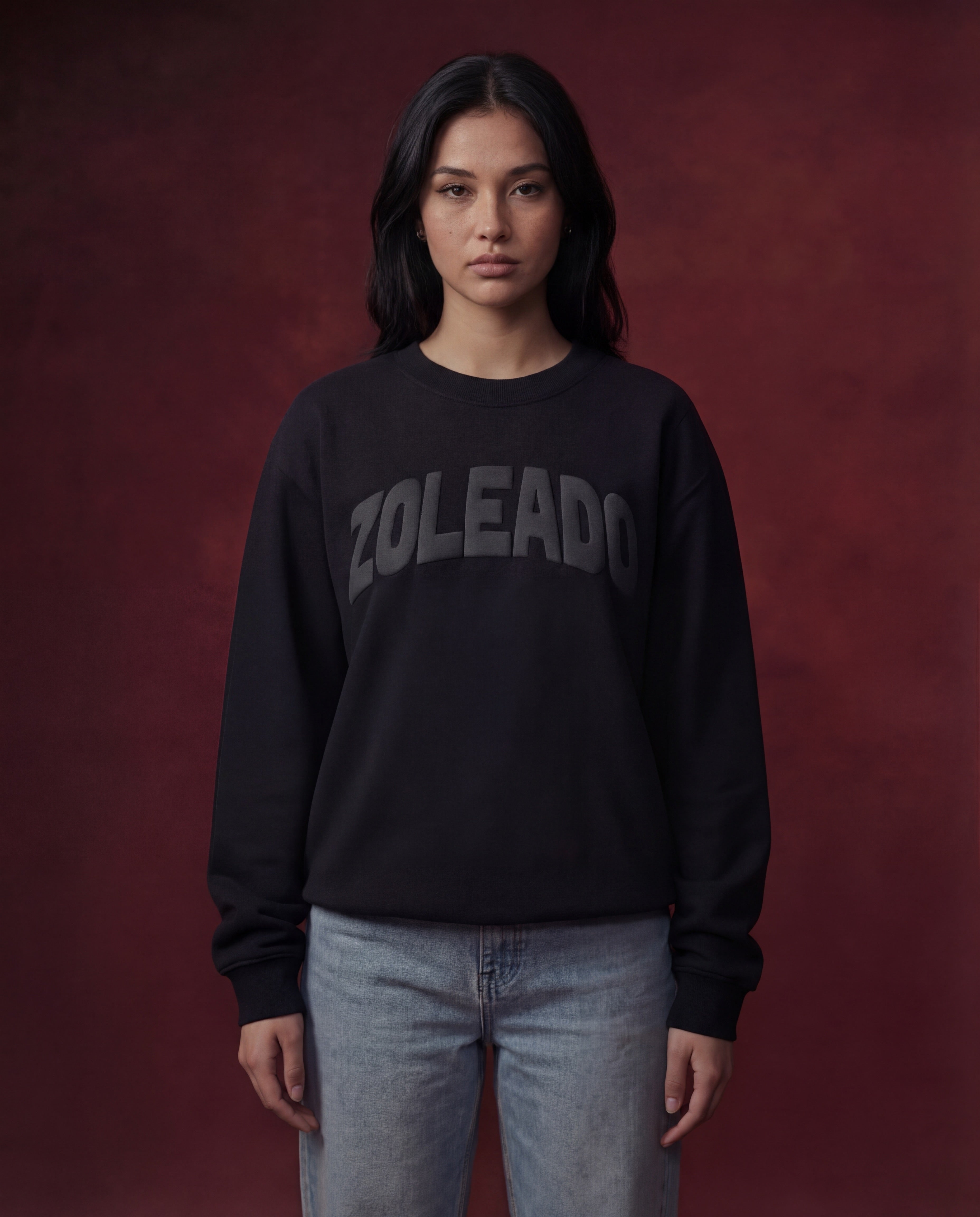 Zoleado Error 404 Puff Print Crewneck