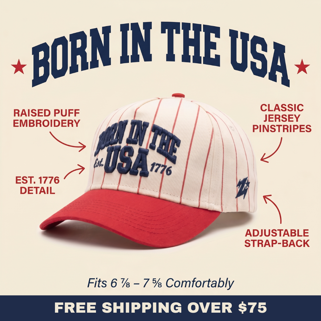 Born in the USA Hat – Pinstripe
