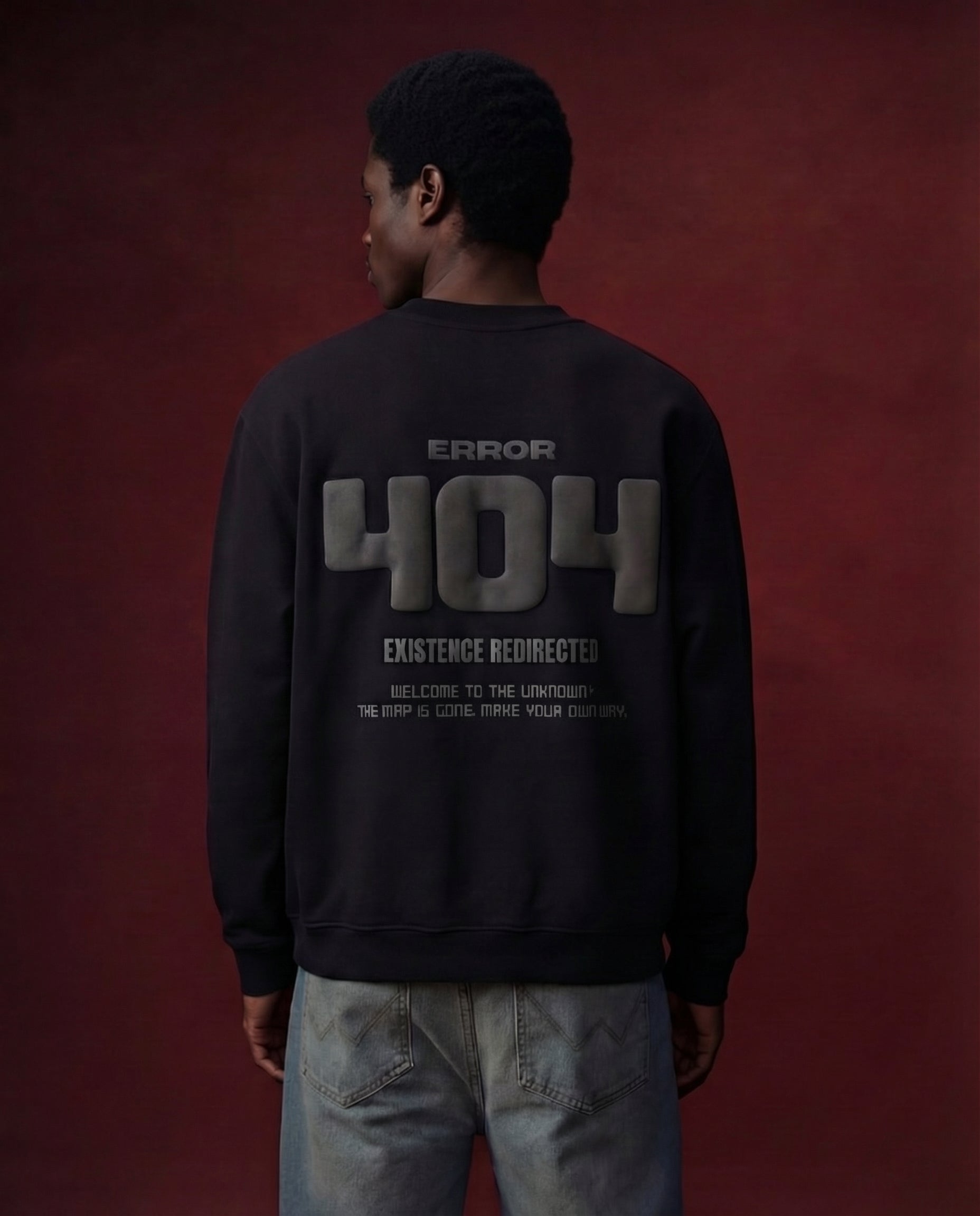 Zoleado Error 404 Puff Print Crewneck