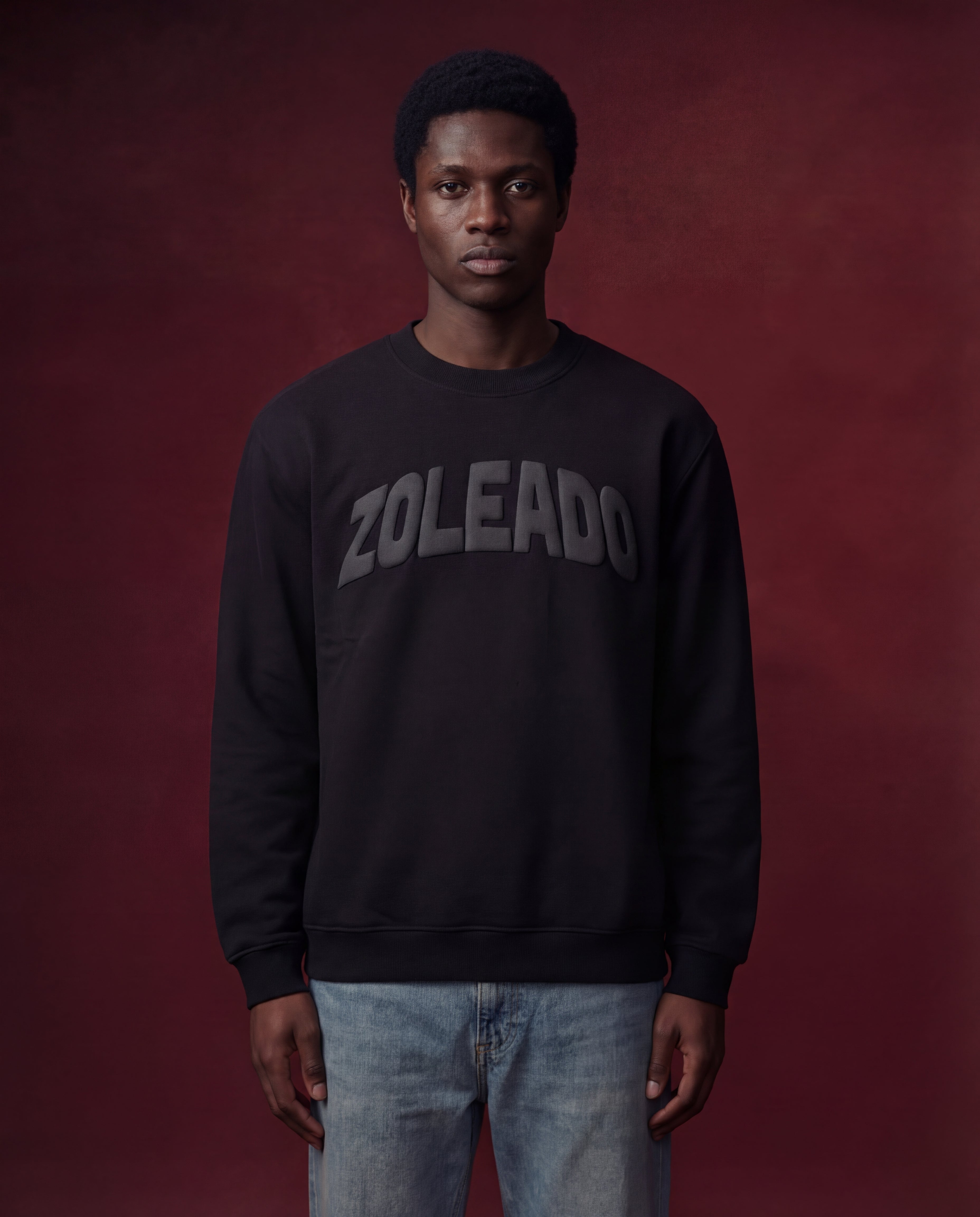 Zoleado Error 404 Puff Print Crewneck