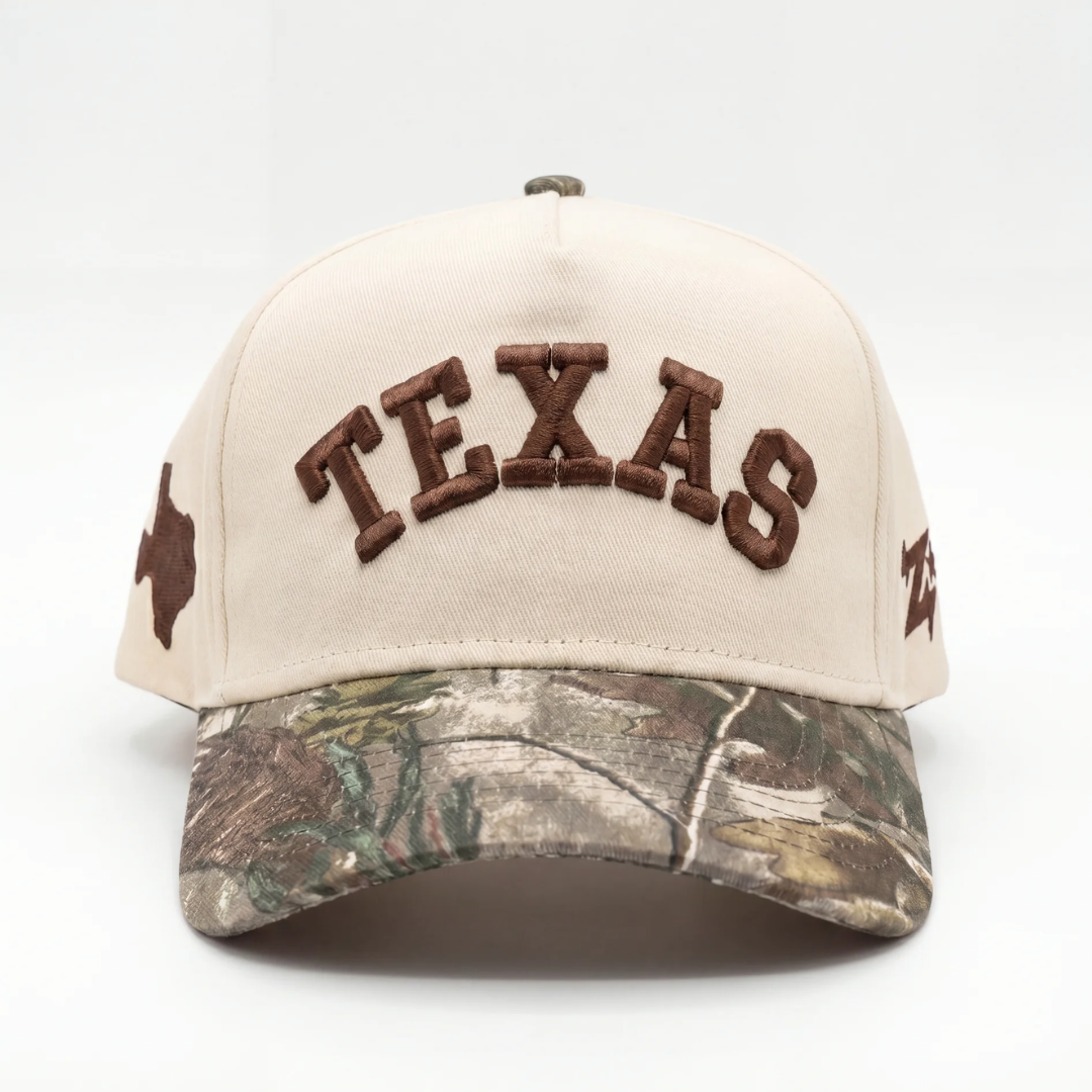 Texas Camo Hat - Lone Star State Embroidered Baseball Cap for Men & Women