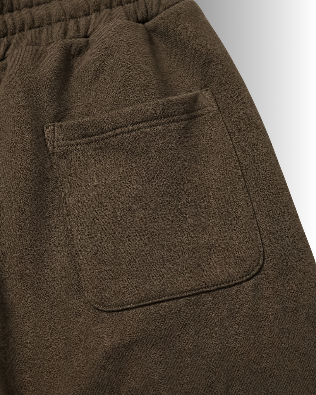Premium heavyweight 100% cotton sweatpants in brown — unisex relaxed fit