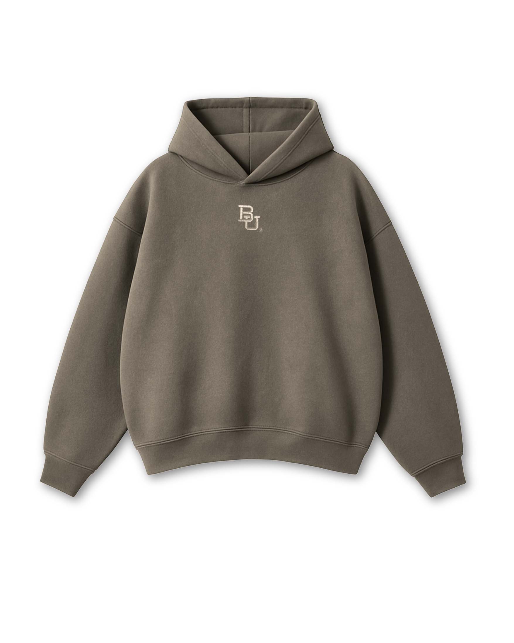 Baylor McLane Stadium Heavyweight Hoodie - Olive Green