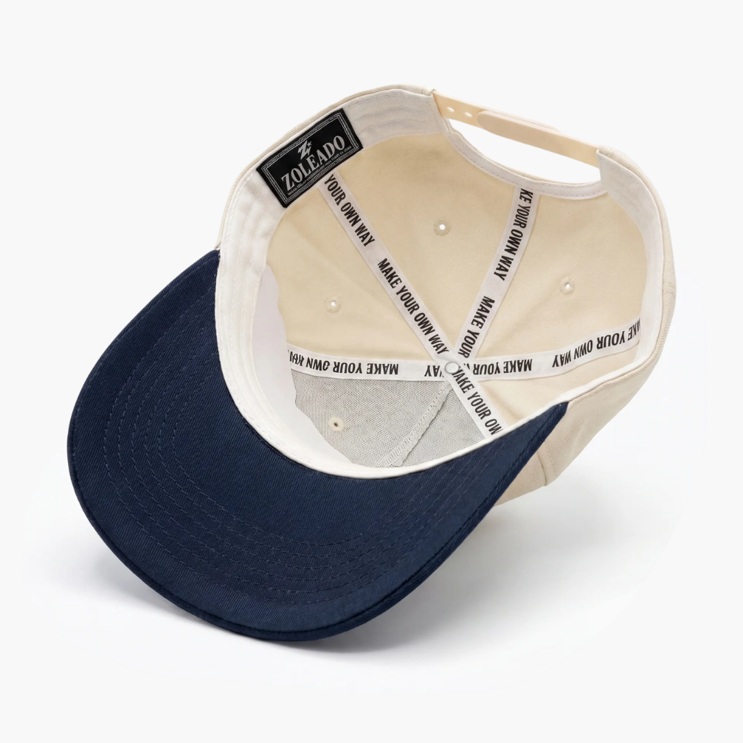 Statue of Liberty NYC hat back — navy brim and adjustable strap-back closure