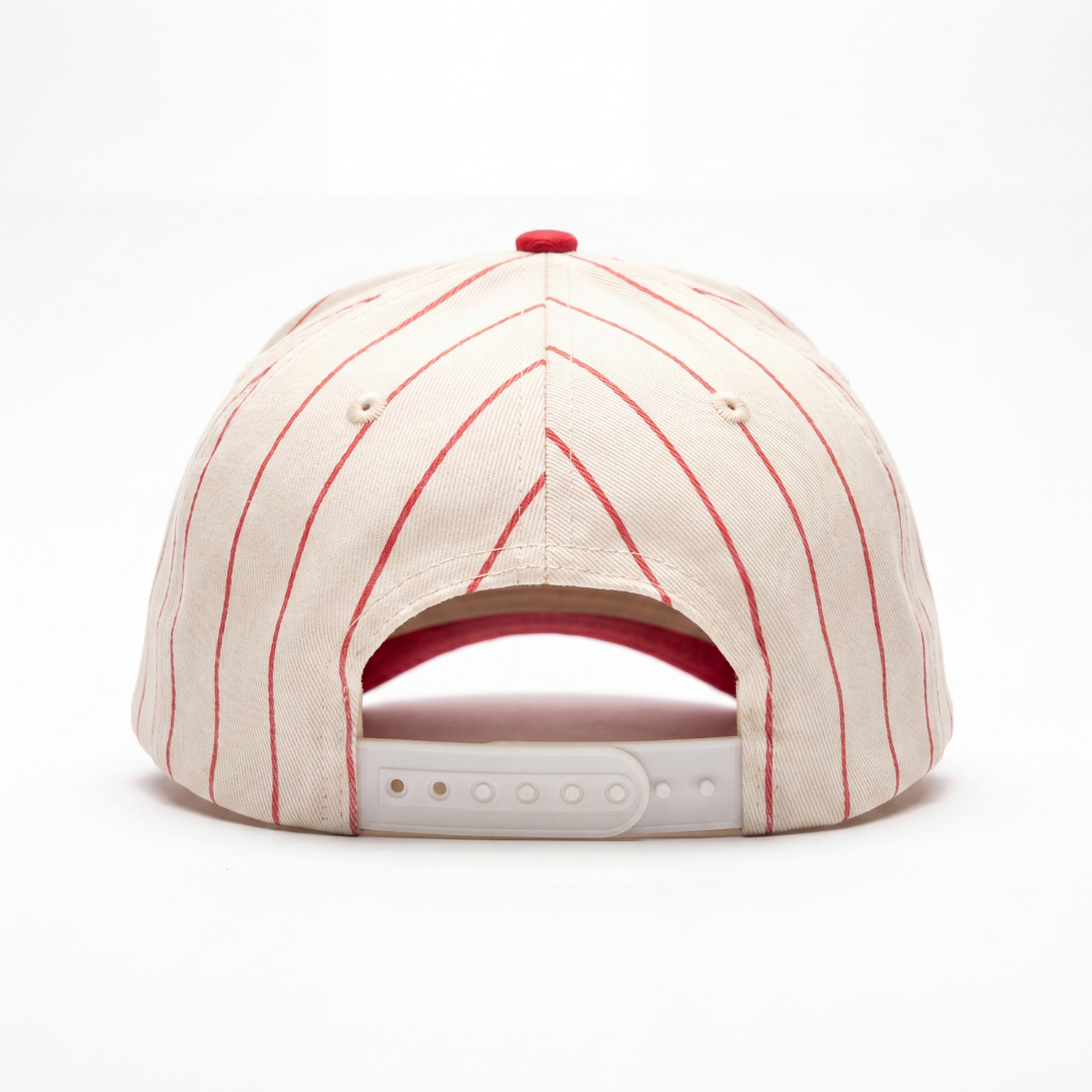 Born in the USA Hat - Vintage Americana Pinstripe Baseball Cap Est. 1776