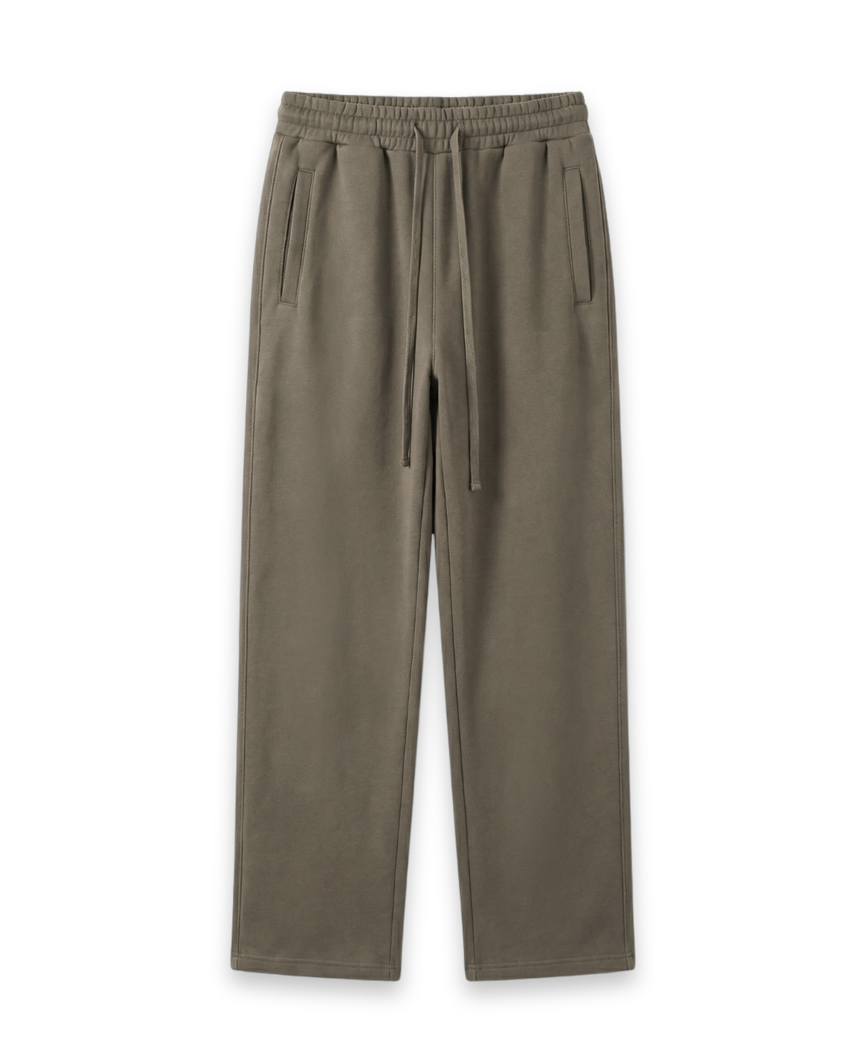 Premium Heavyweight Sweatpants Olive Green front on white background