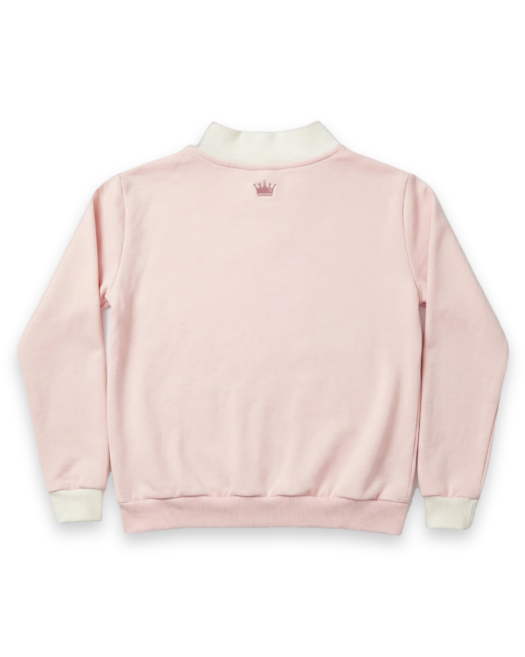 Zeta Mockneck Top back on white background