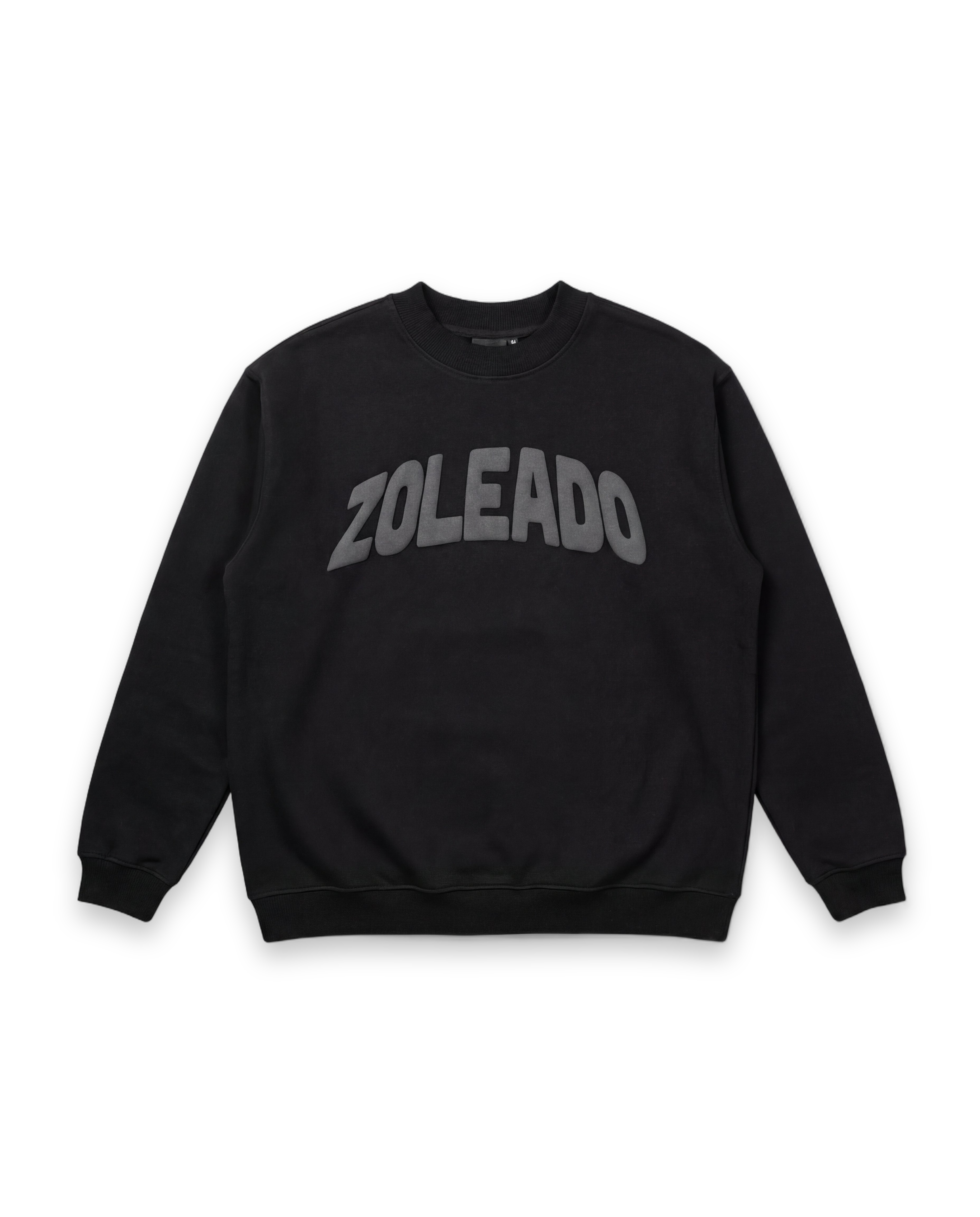 Zoleado Error 404 Puff Print Crewneck on white background
