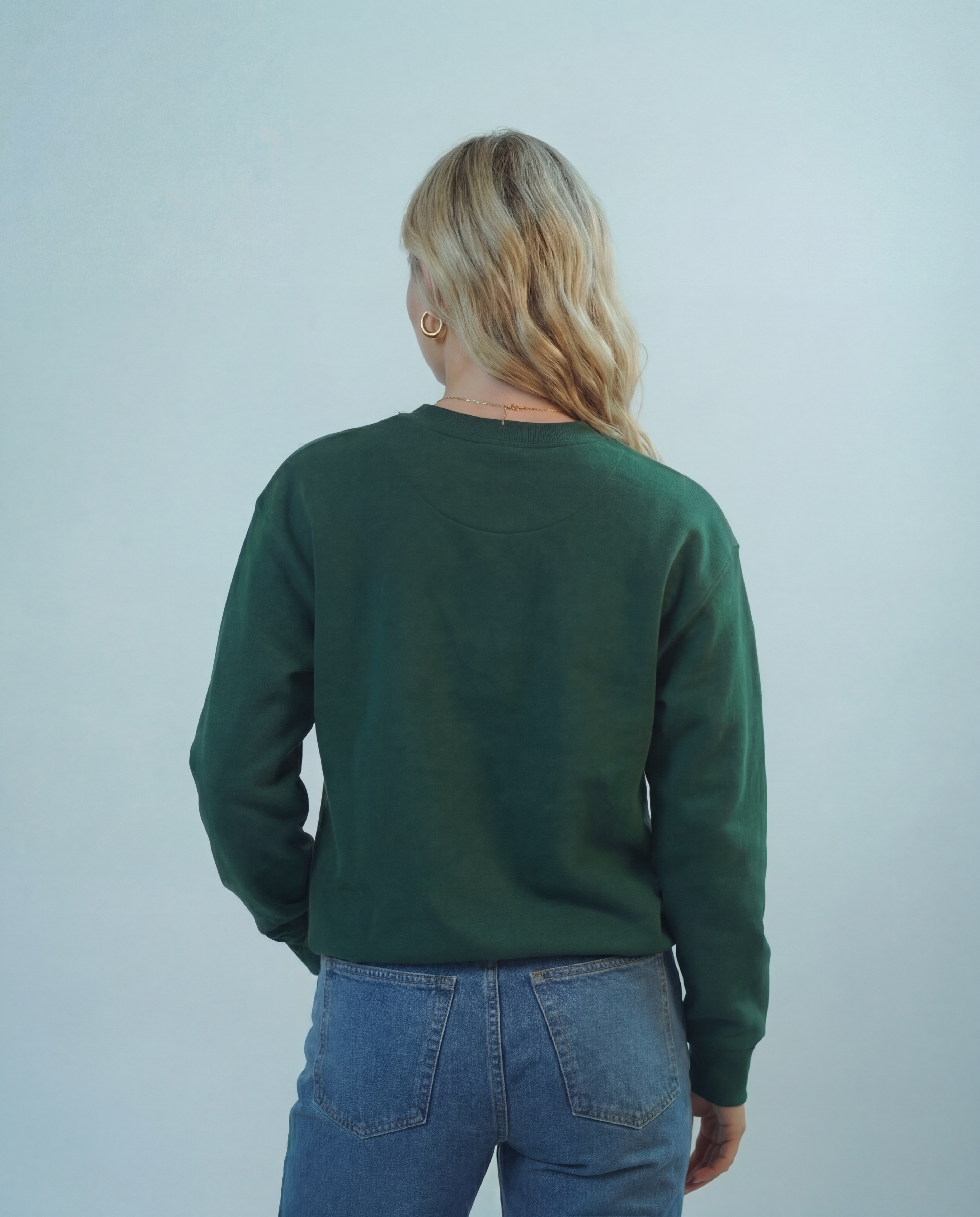 Baylor University Vintage Embroidered Crewneck - Forrest Green