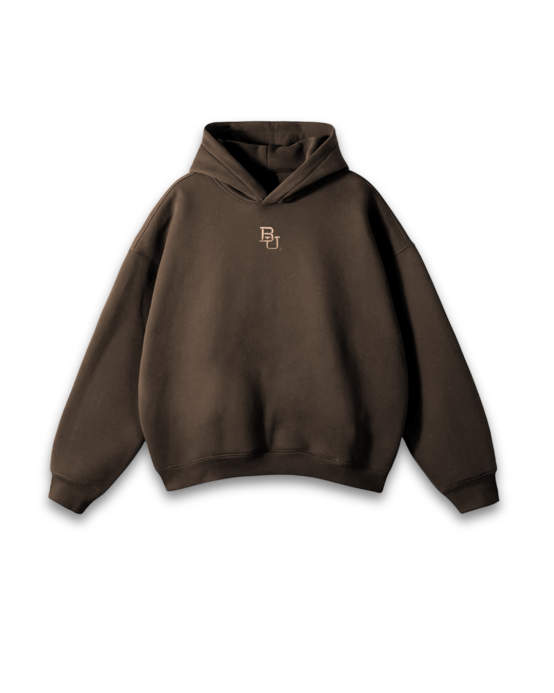 Baylor McLane Brown Hoodie on white background