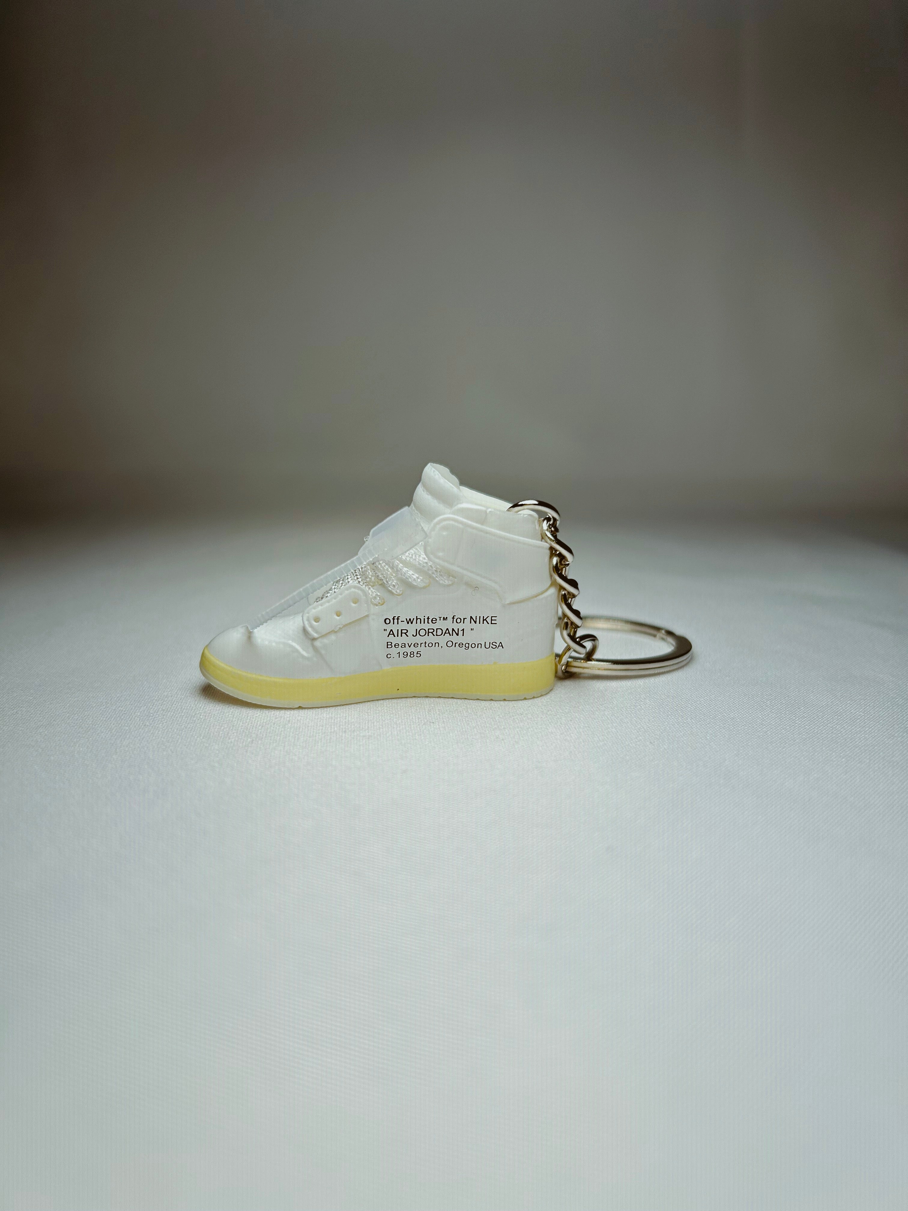 Off-White x Air Jordan 1 High NRG Mini Shoe Keychain 3D Rubber