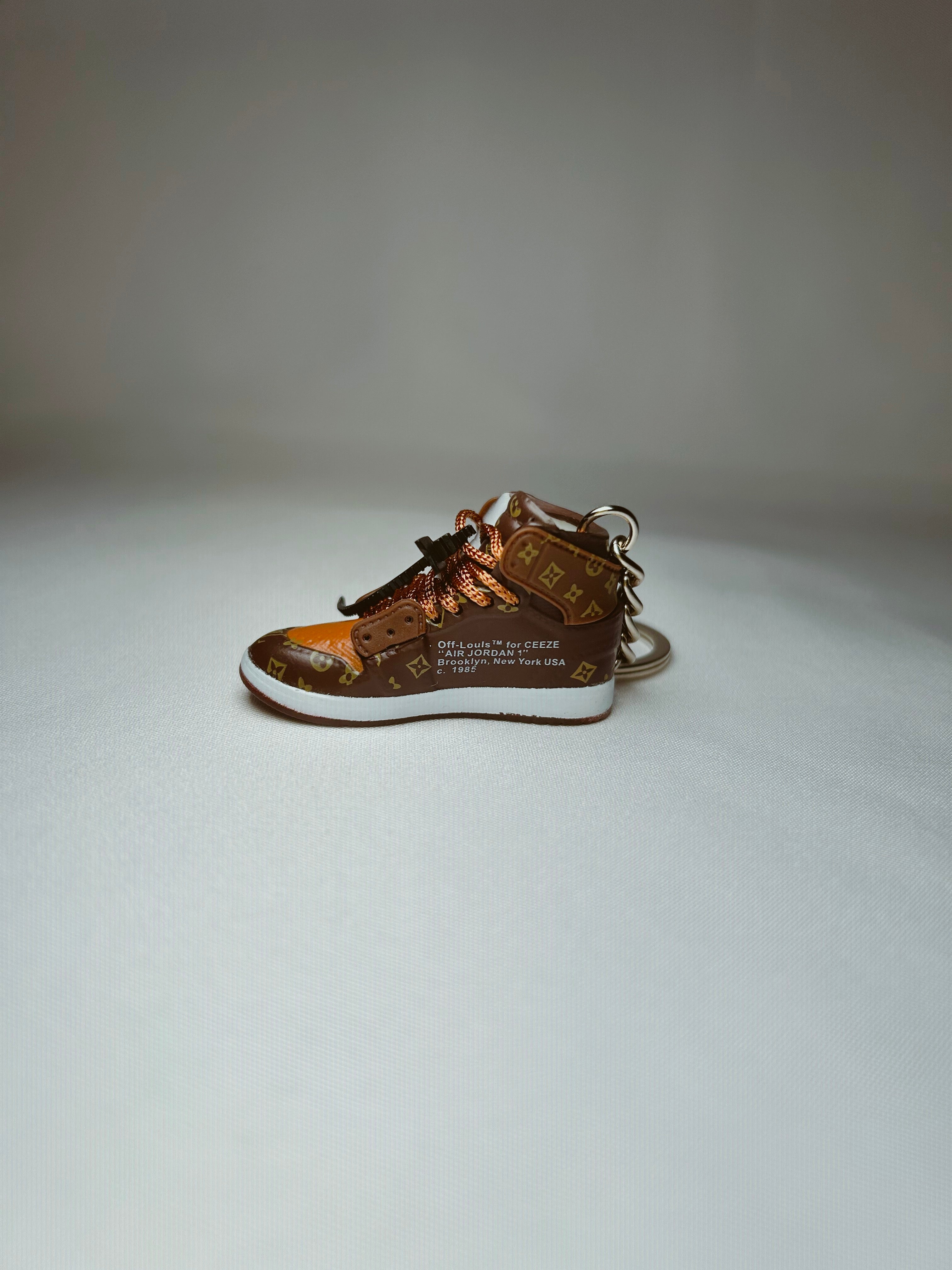 Nike Air Jordan 1 Louis Vuitton Shoe Keyring 3D Rubber