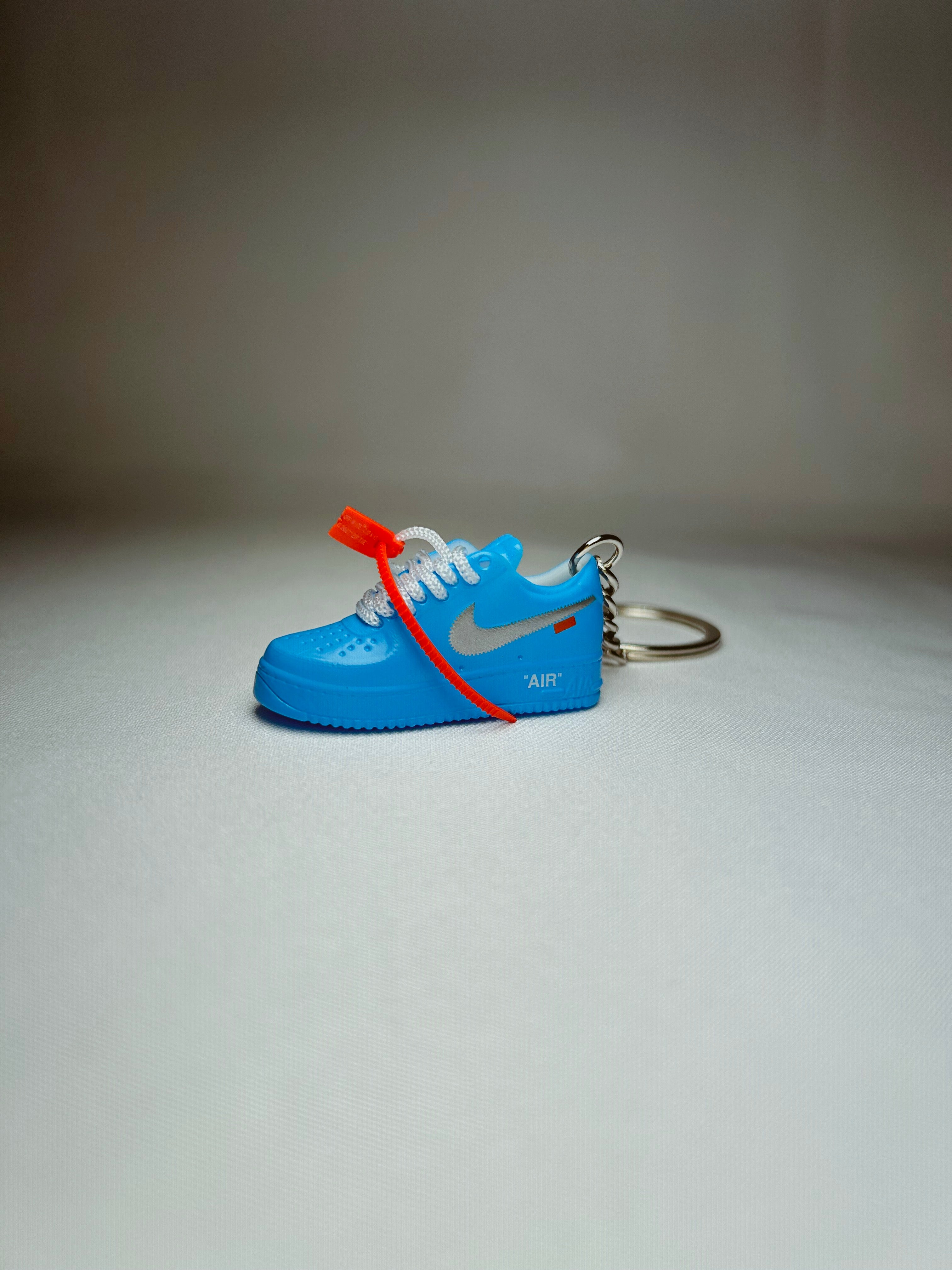 Air Force One Virgil MCA Uni Blue Mini Shoe Keychain 3D Rubber