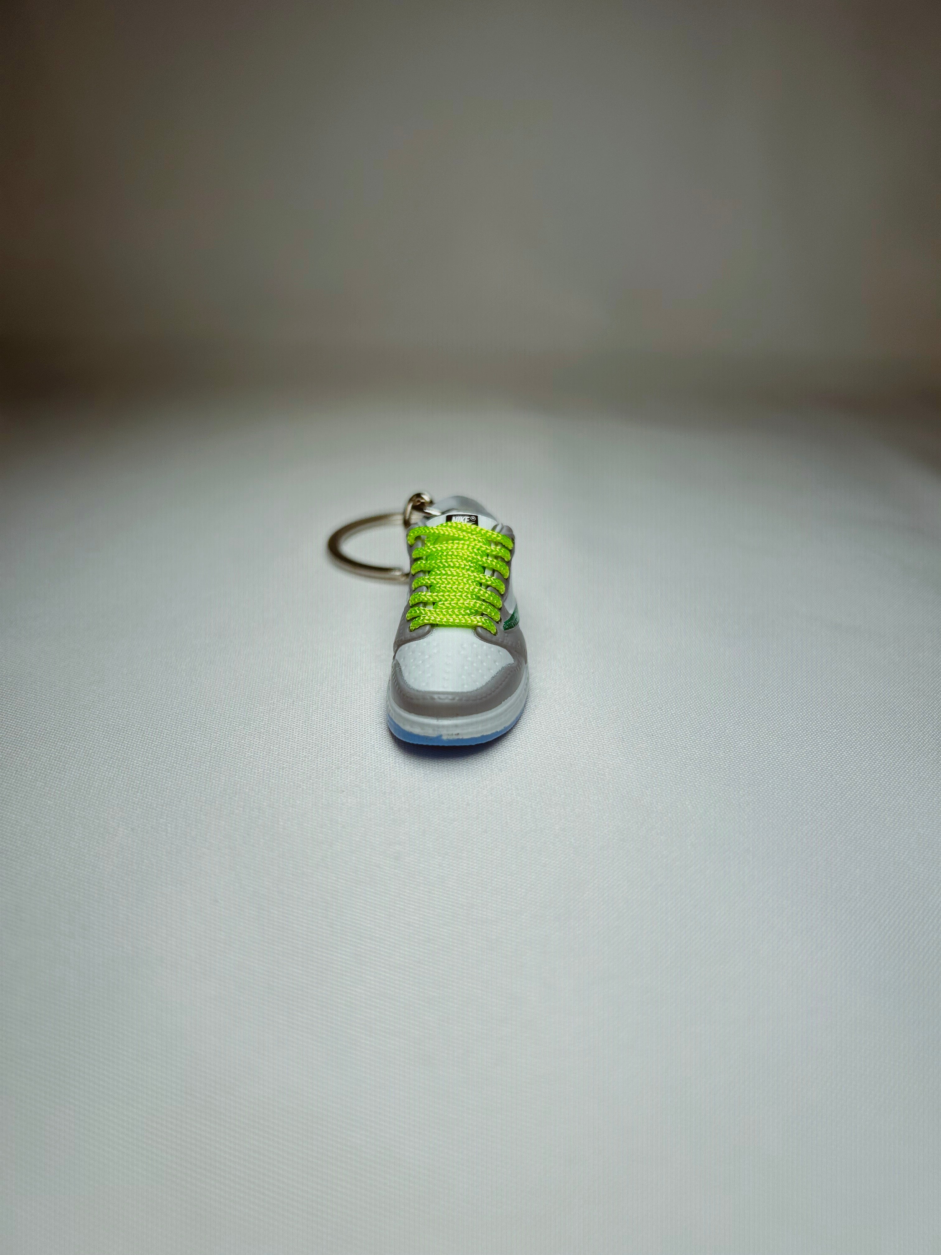 Jordan 1 Low Dior Gray Mini Shoe Keychain 3D Rubber