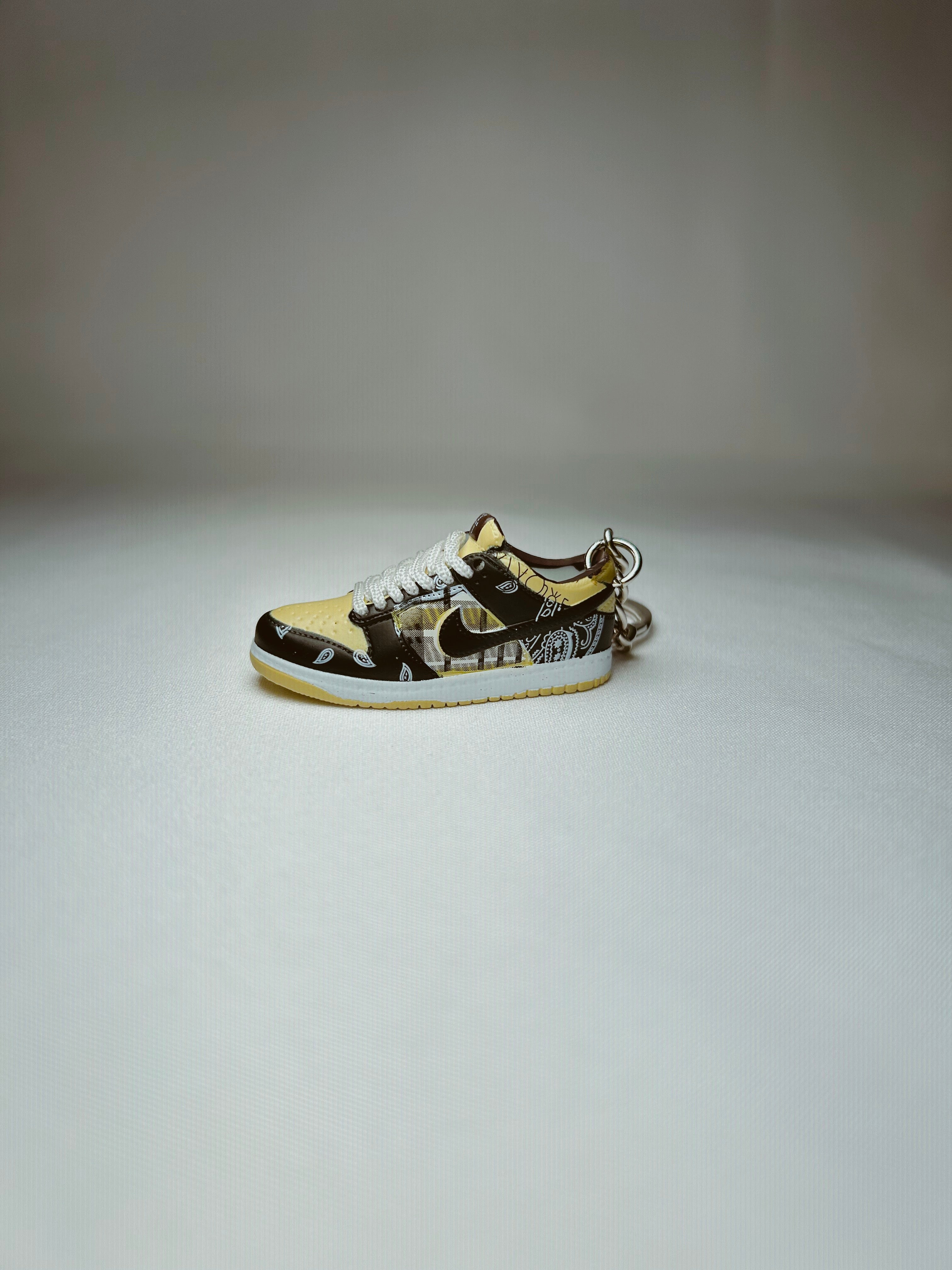 Nike SB Dunk Low Travis Scott Mini Shoe Keychain 3D Rubber