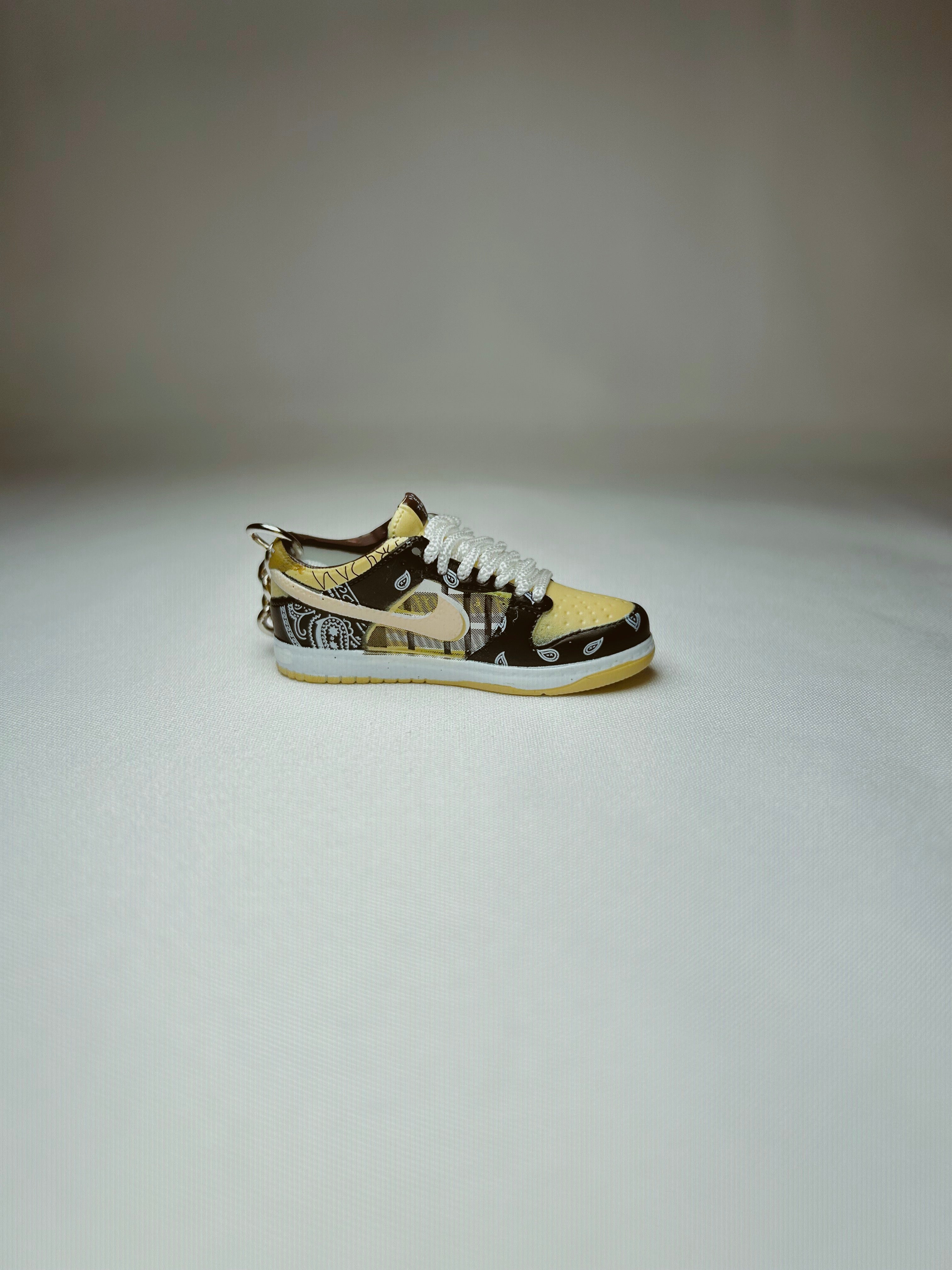 Nike SB Dunk Low Travis Scott Mini Shoe Keychain 3D Rubber