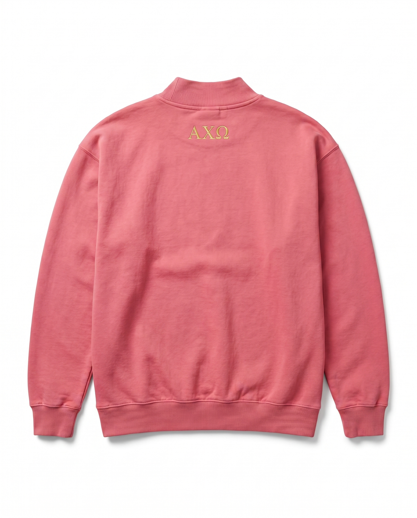 Alpha Chi Omega Mockneck Top back view - officially licensed AXO sweatshirt