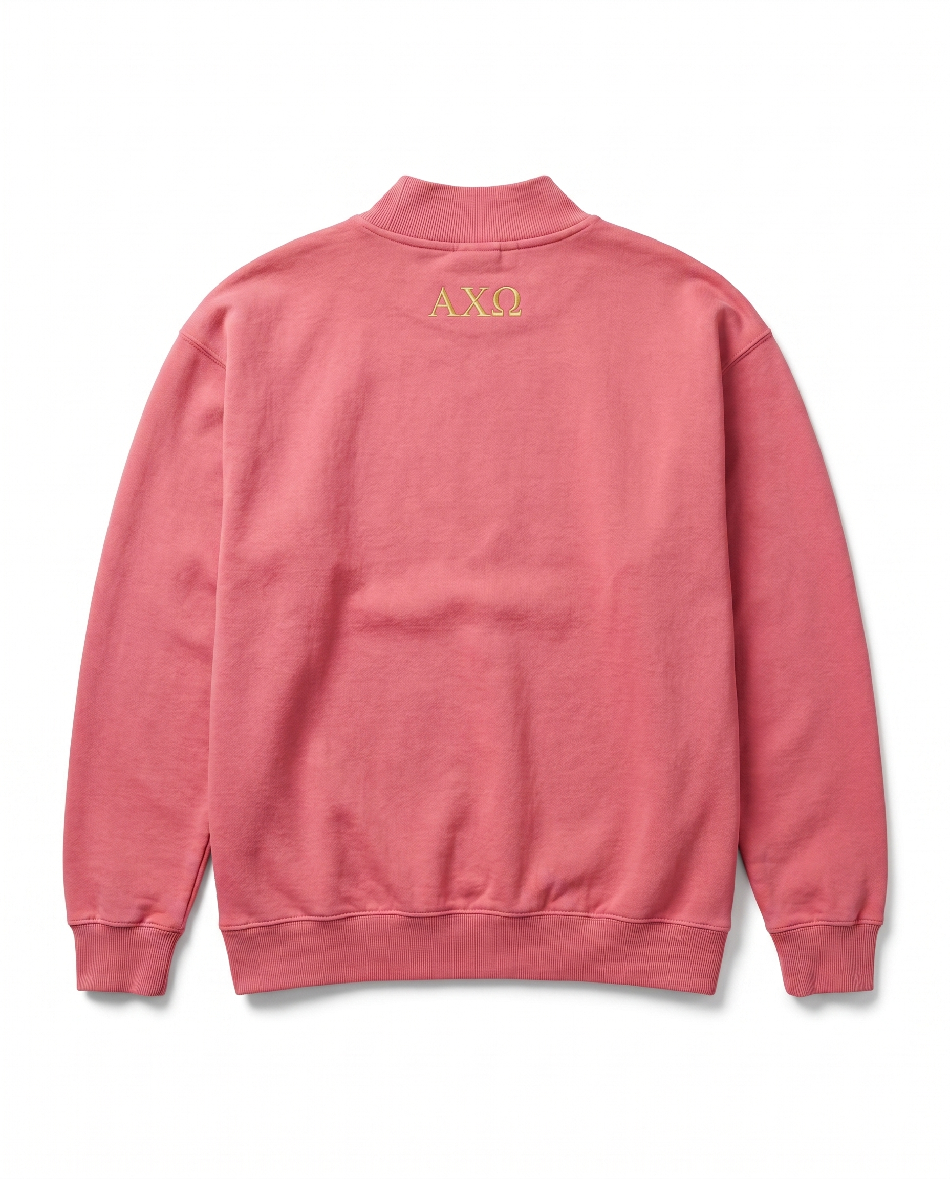 Alpha Chi Omega Mockneck Top back view - officially licensed AXO sweatshirt