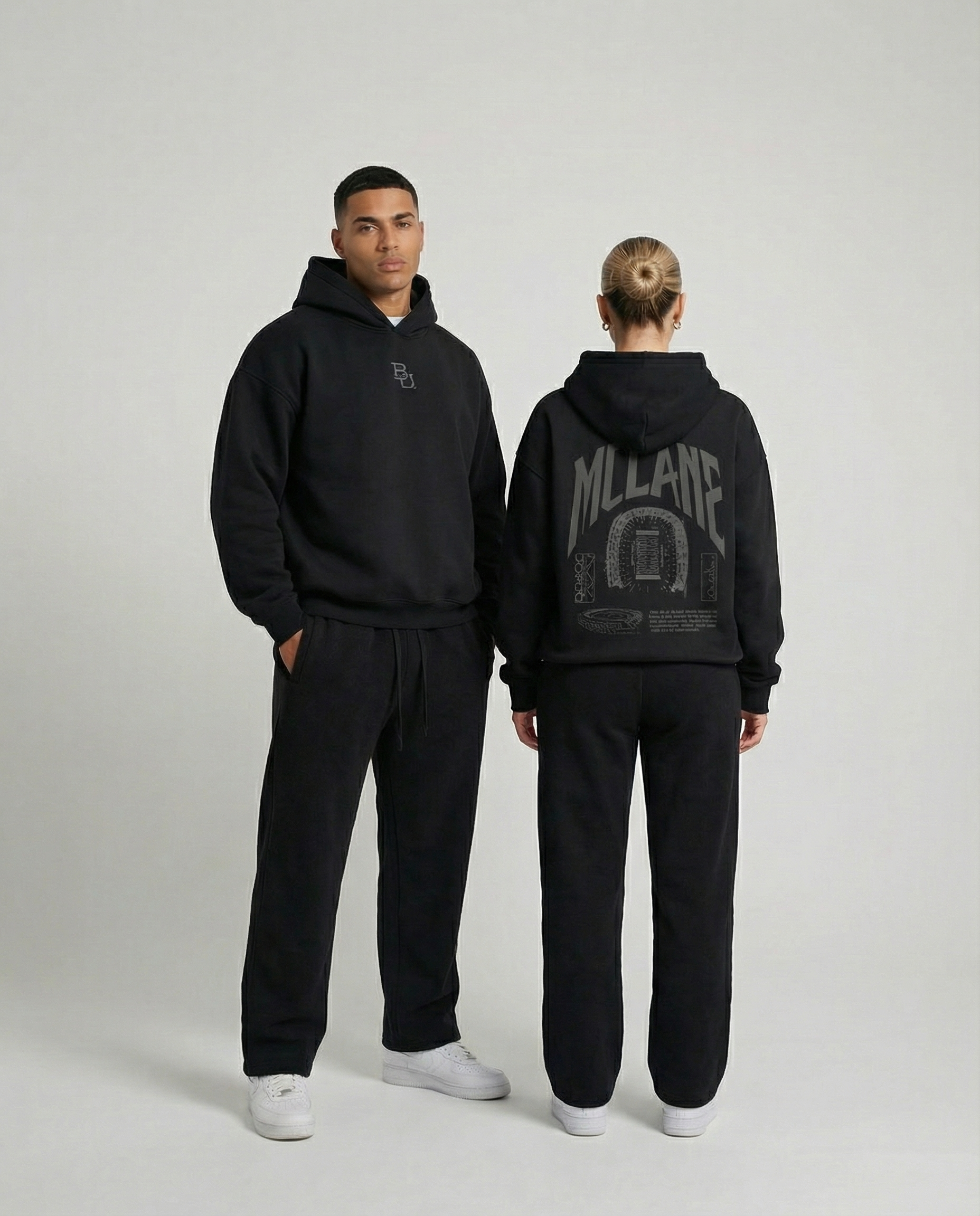 Baylor McLane Stadium Heavyweight Hoodie - Black