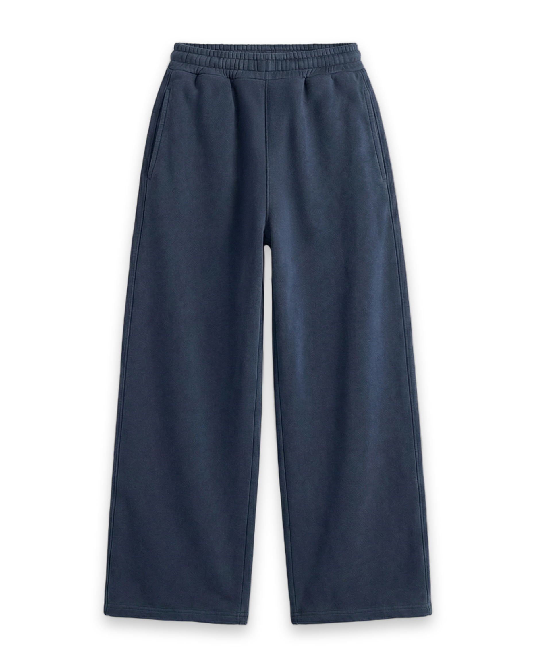 Acid Wash Boxy Sweatpants Blue on white background