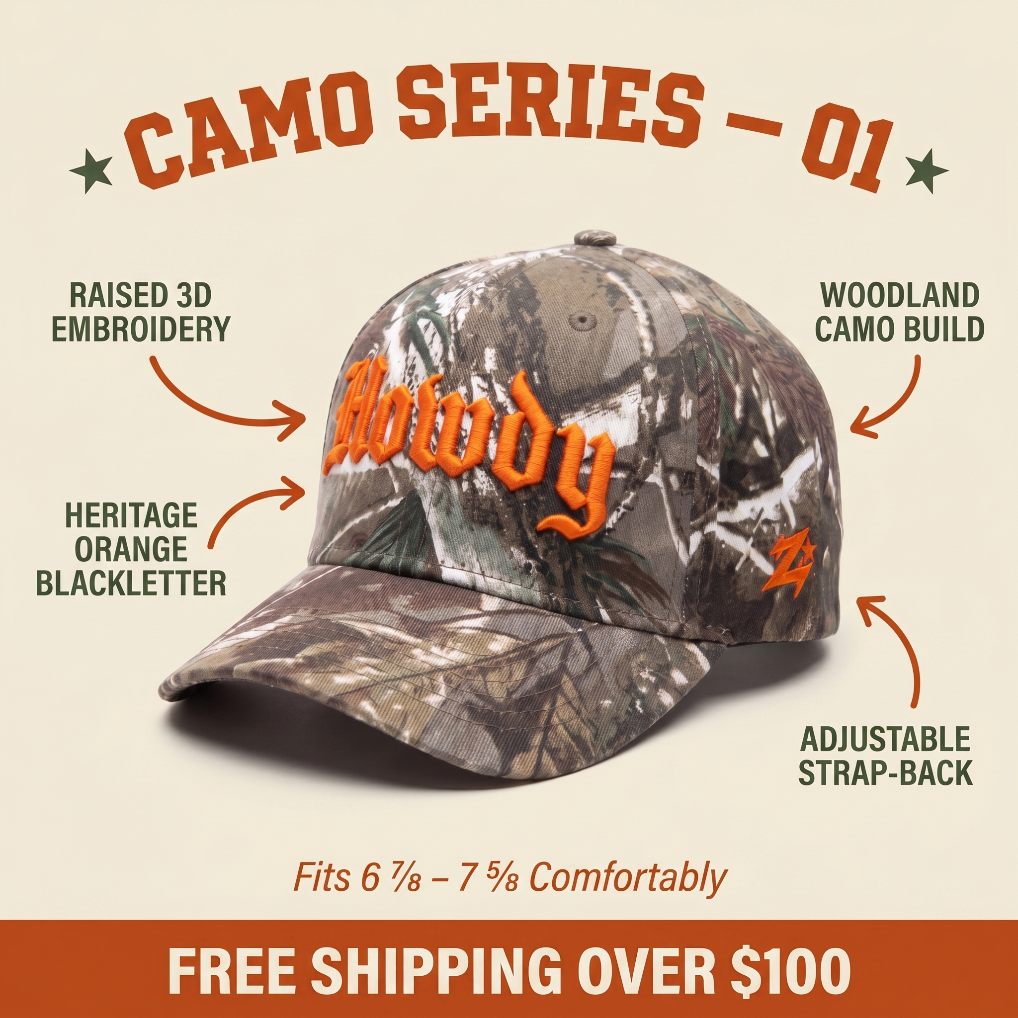 Howdy Hat – Camo Trucker