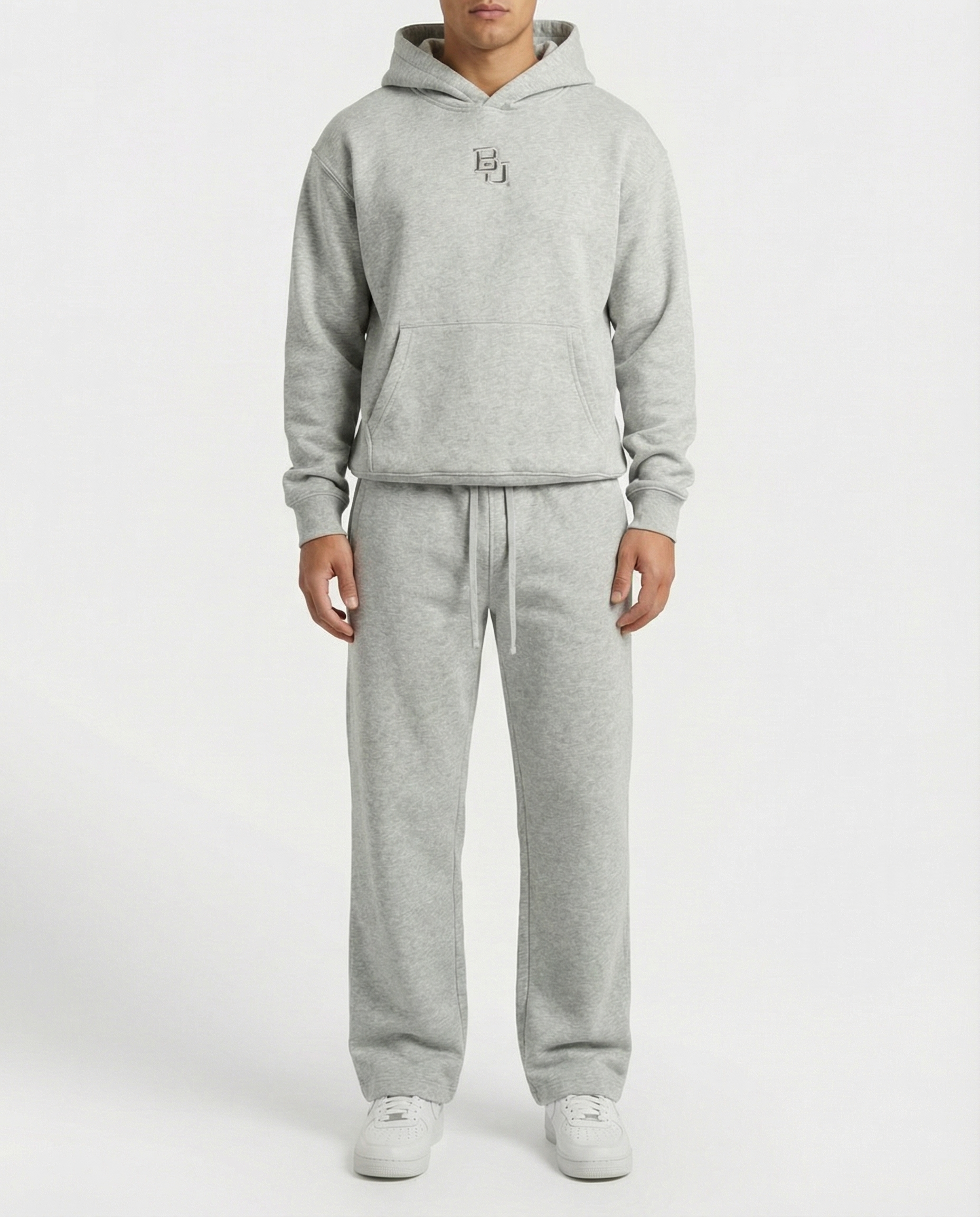 Baylor McLane Stadium Heavyweight Hoodie - Gray Oatmeal