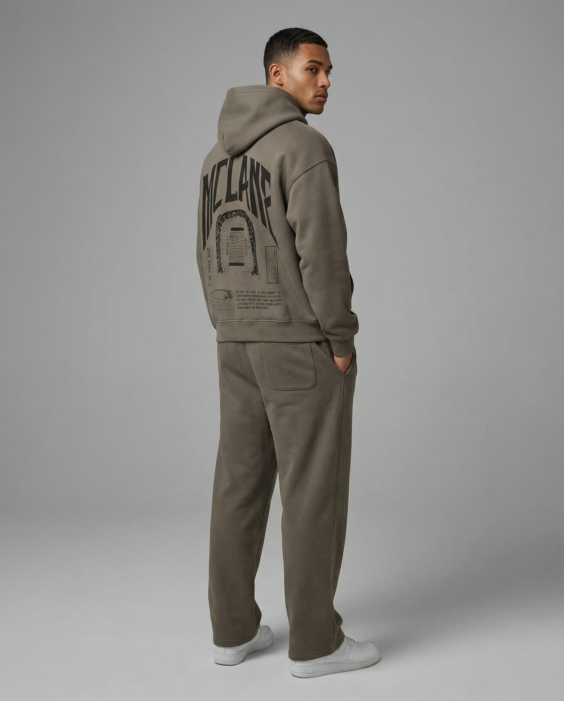 Baylor McLane Stadium Heavyweight Hoodie - Olive Green - Zoleado Clothing Co.