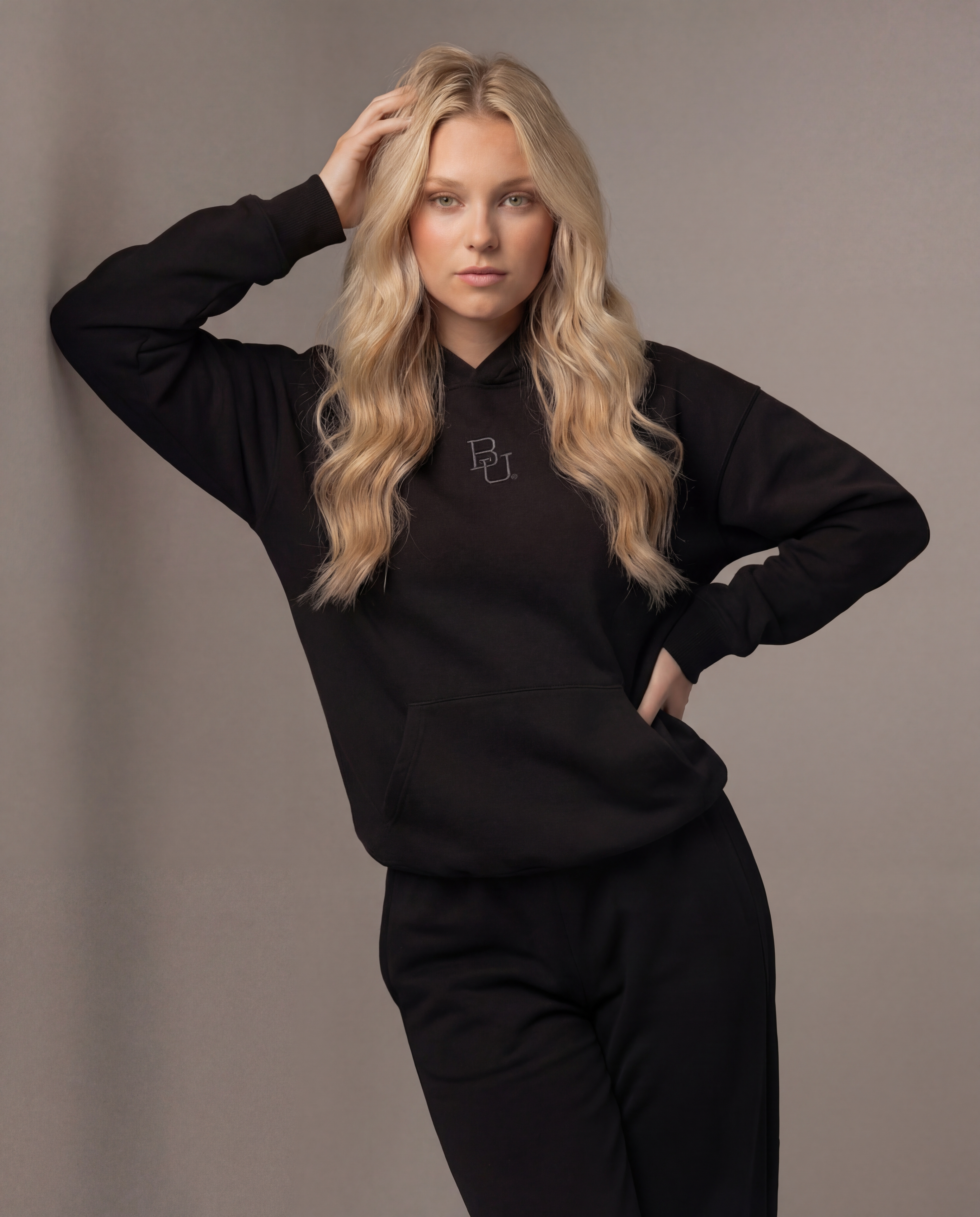 Baylor McLane Stadium Heavyweight Hoodie - Black - Zoleado Clothing Co.