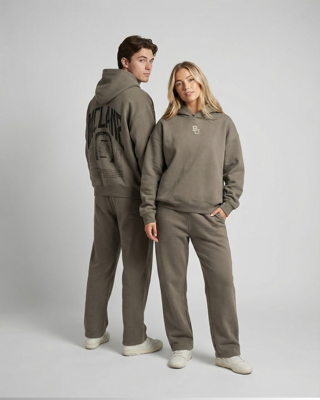 Baylor McLane Stadium Heavyweight Hoodie - Olive Green