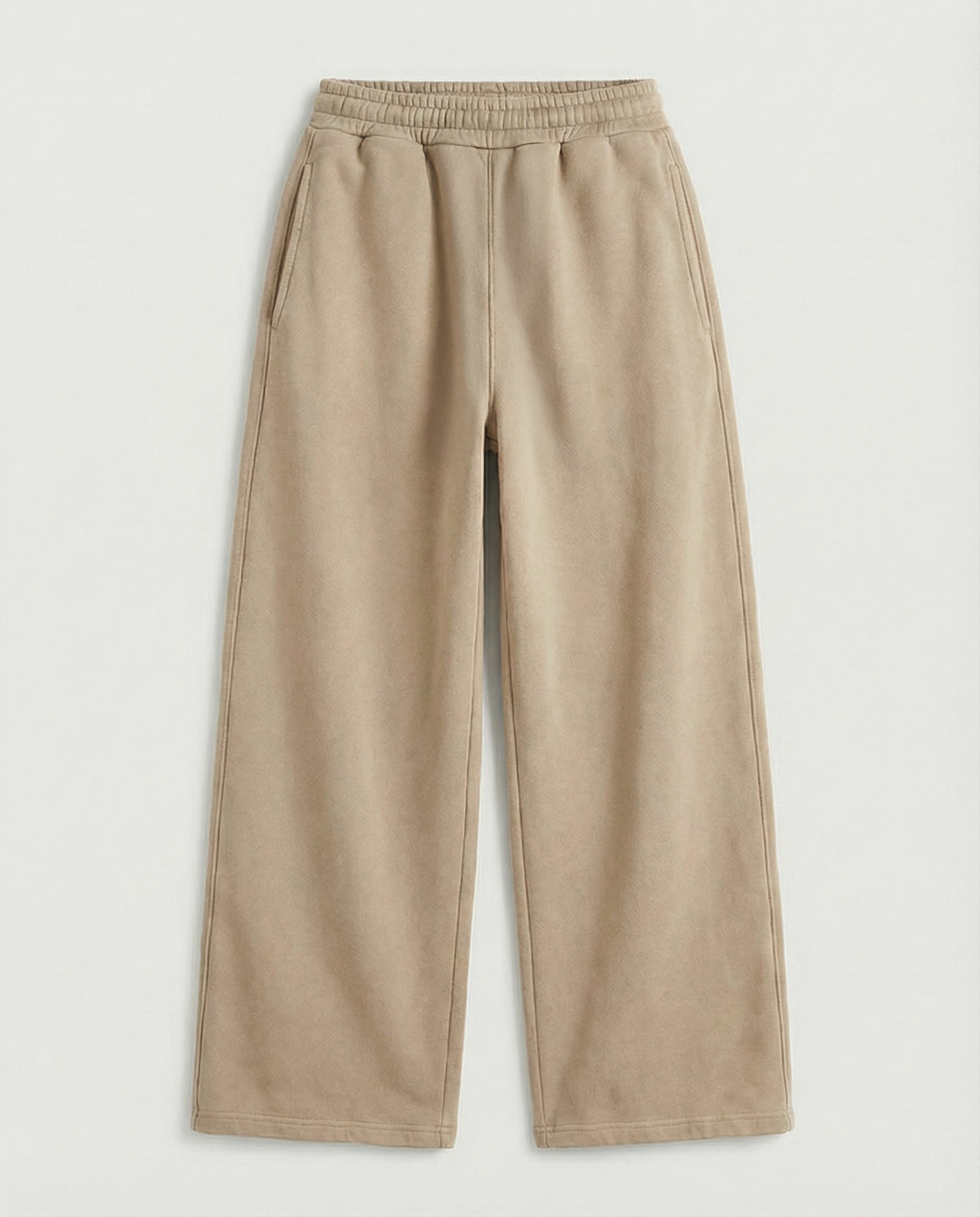 Zoleado Heavyweight Boxy Sweatpants – Acid Wash Beige